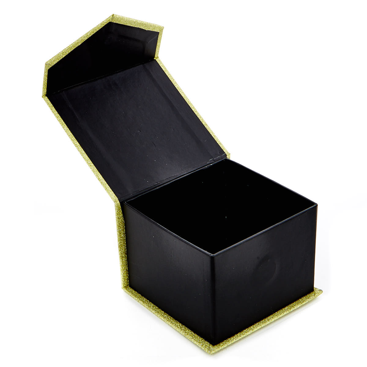 Glittery Gold & Black Jewellery Boxes - Set of 3