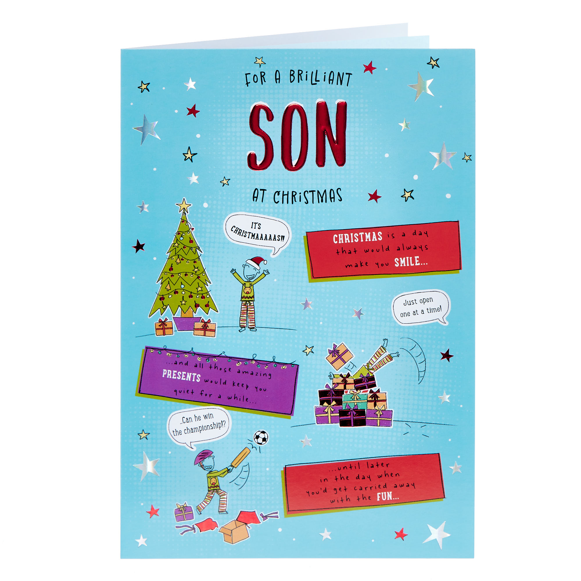 For A Brilliant Son Christmas Card