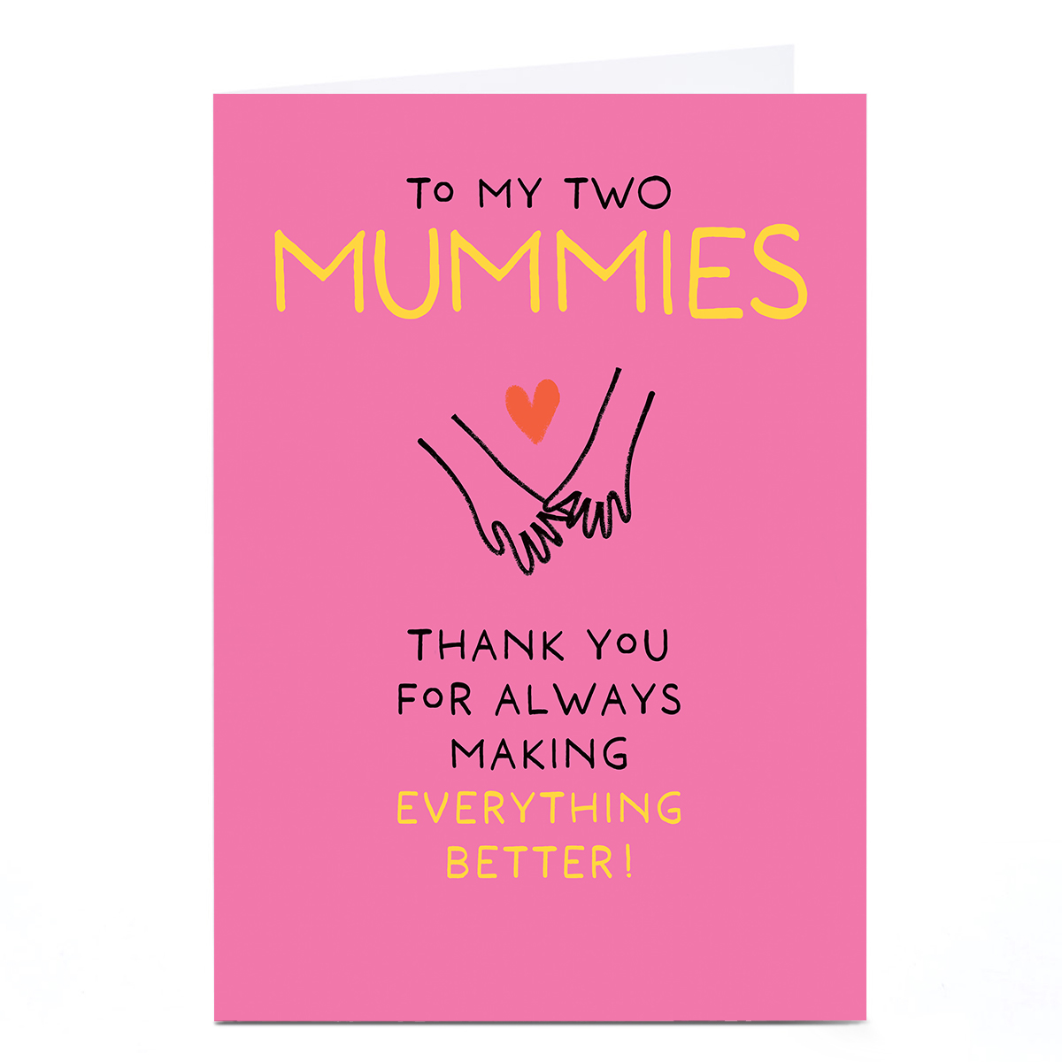 Personalised Pigment Mother's Day Card - My Two Mummies Making Everything Better