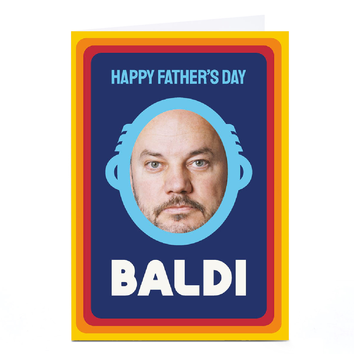 Personalised PG Quips Father's Day Card - BALDI