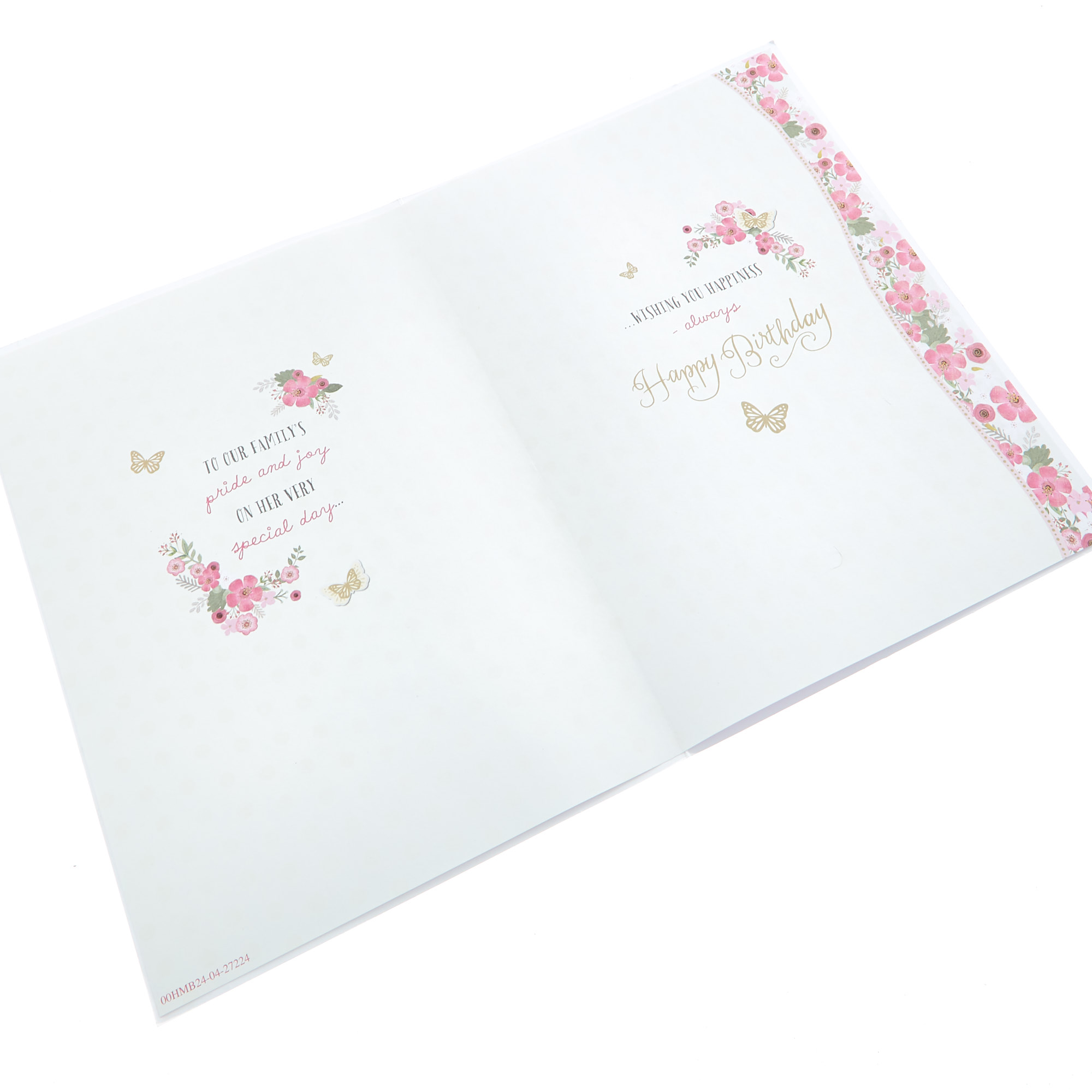 Deluxe Boxed Birthday Card - Daughter Love Wishes Hugs