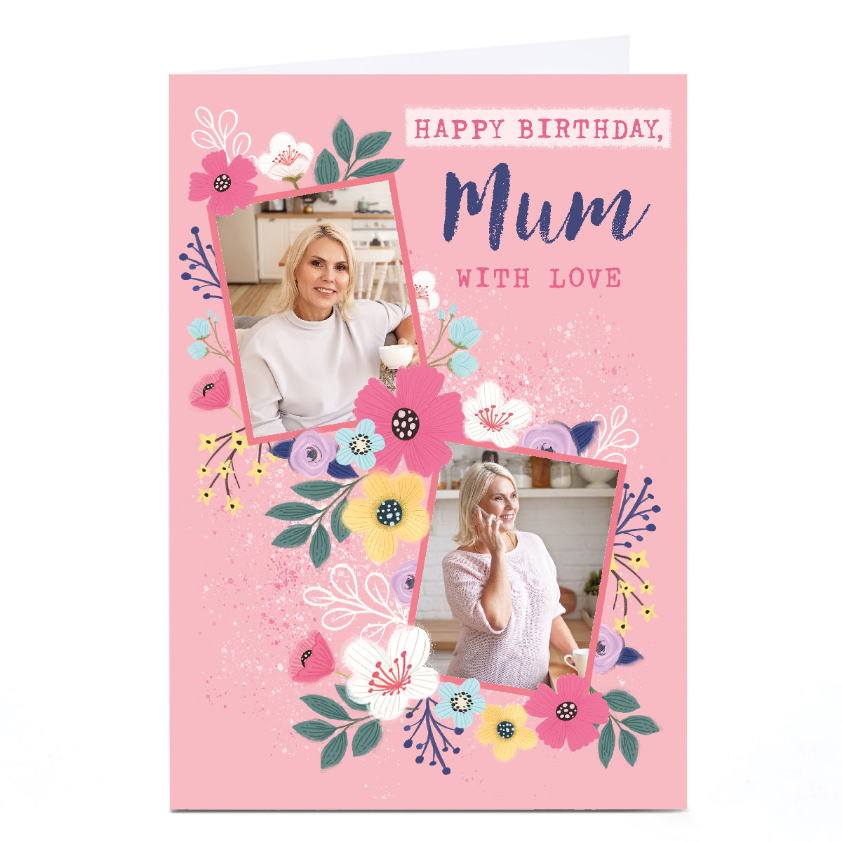 Photo Dalia Clark Birthday Card - Happy Birthday Mum With Love