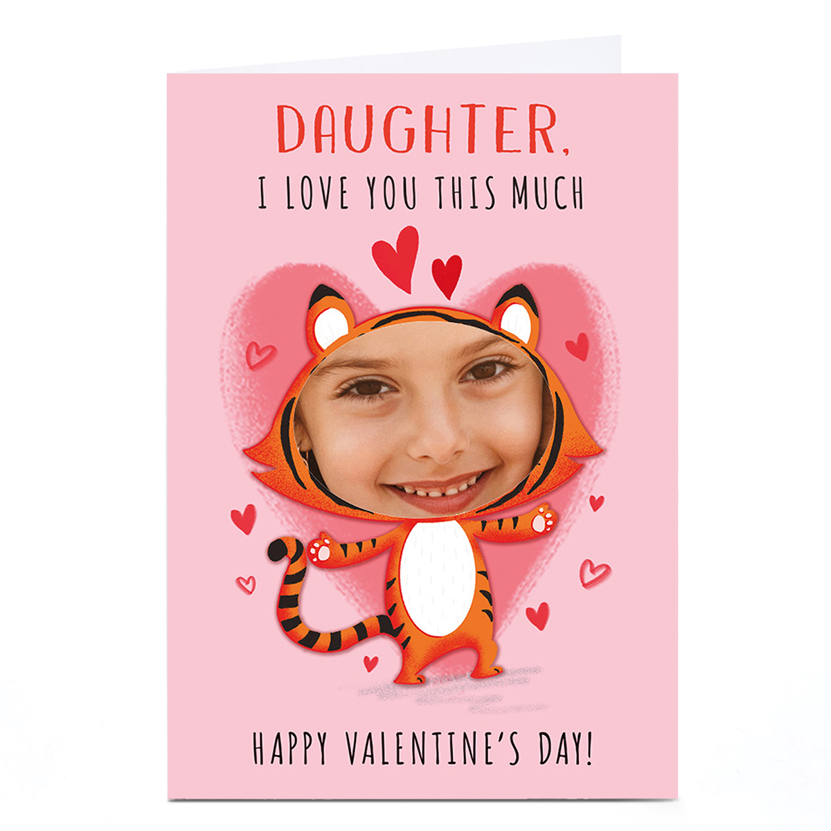A4 Photo Dalia Clark Valentine's Day Card - Tiger, Daughter