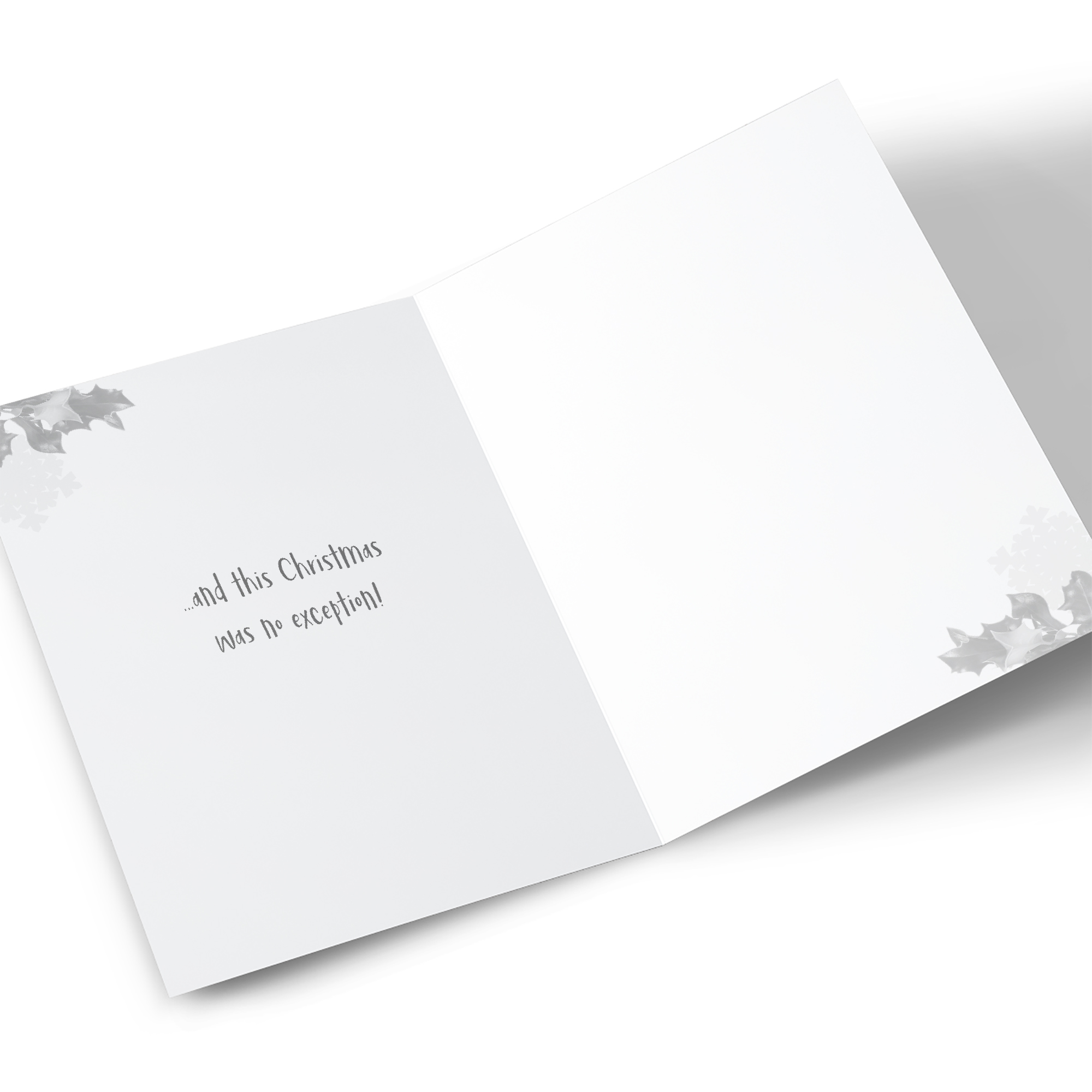 Personalised Quitting Hollywood Christmas Card - Wife Present