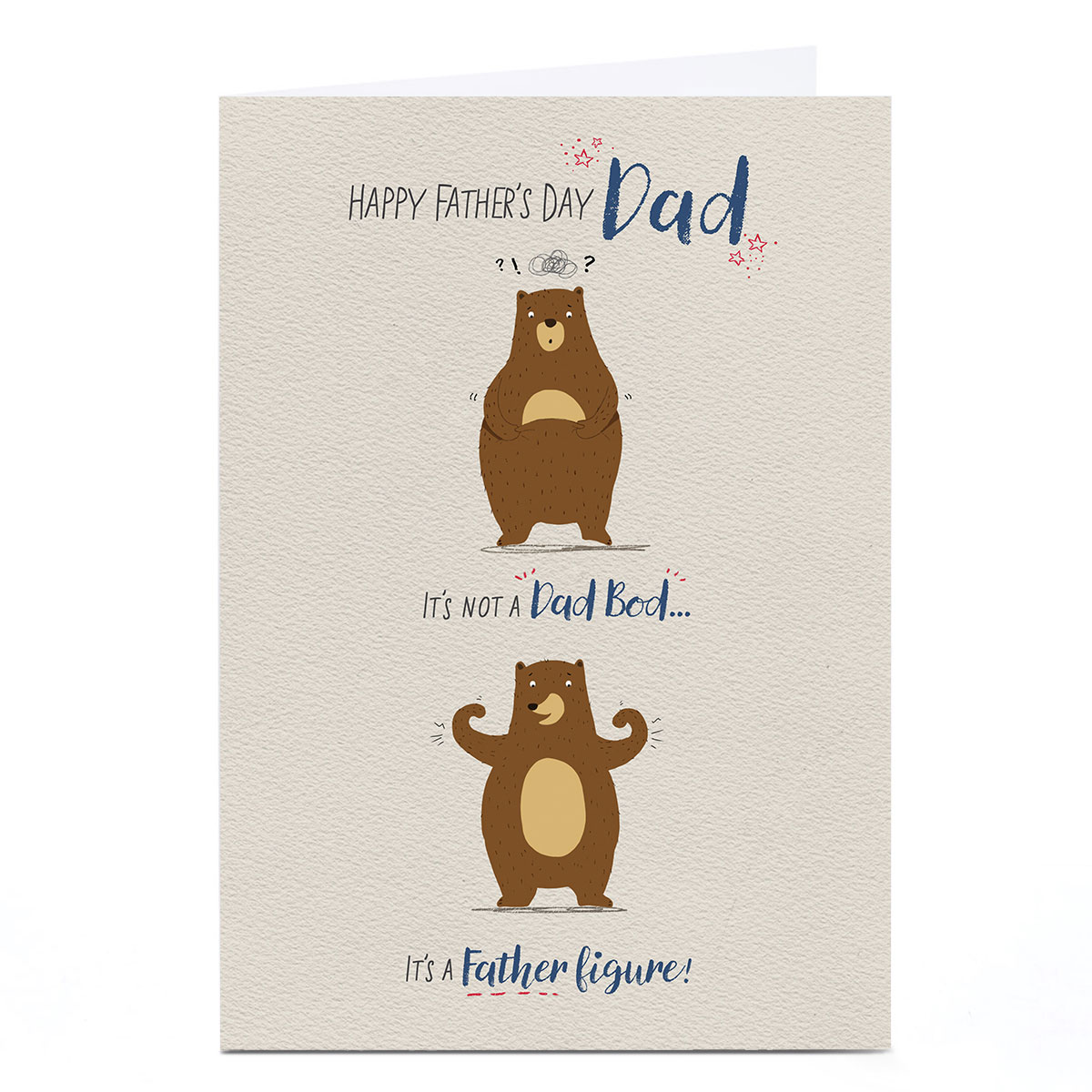 Personalised Cory Reid Father's Day Card - Dad Bod Father Figure, Dad
