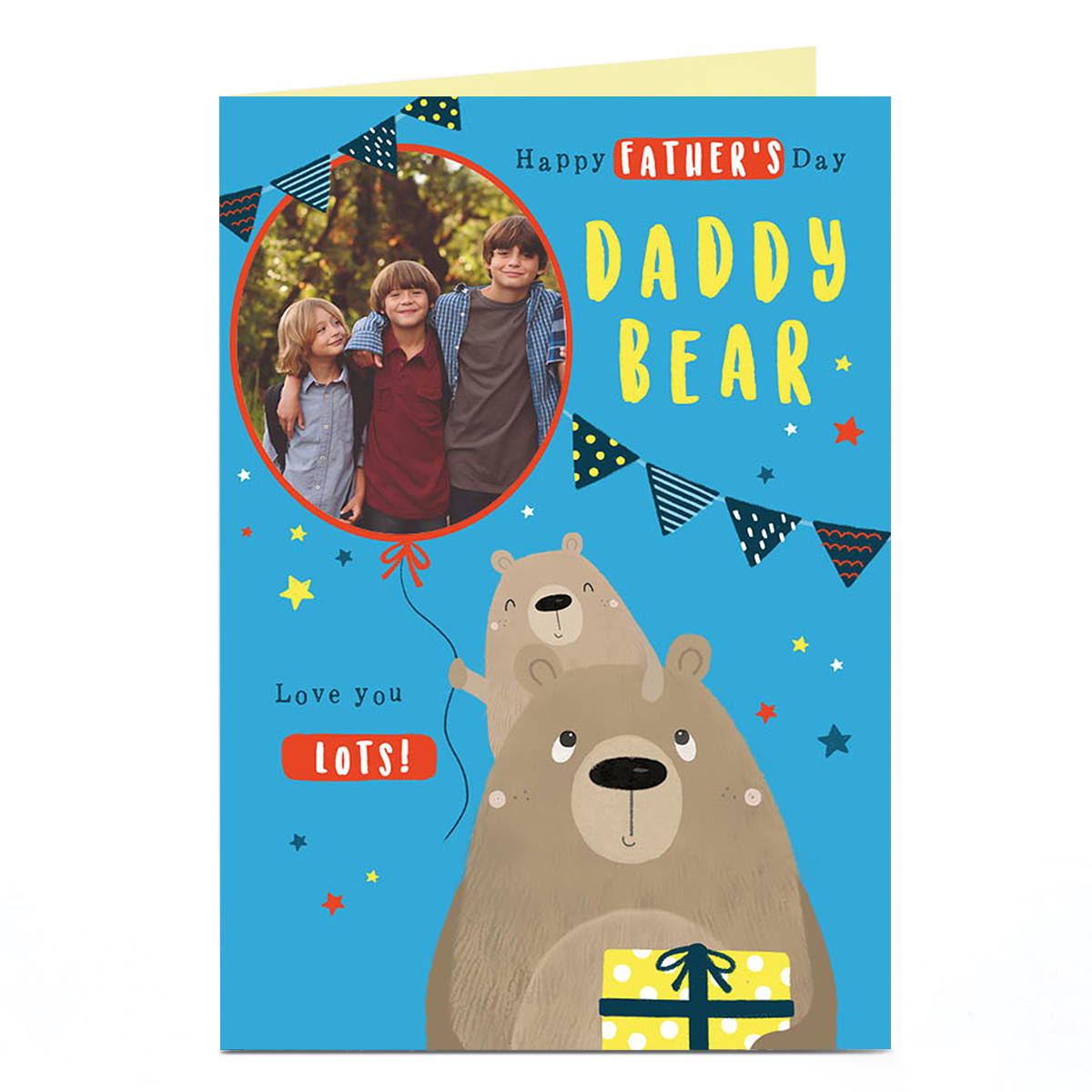 Photo Father's Day Card - Daddy Bear