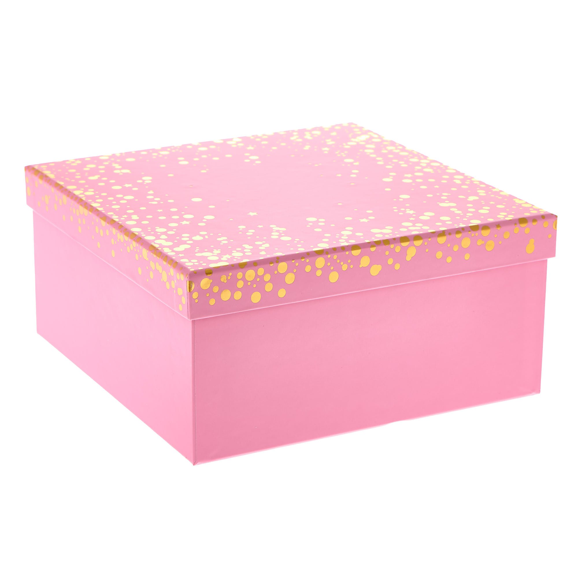 Pink Speckle Gift Boxes - Set of 3