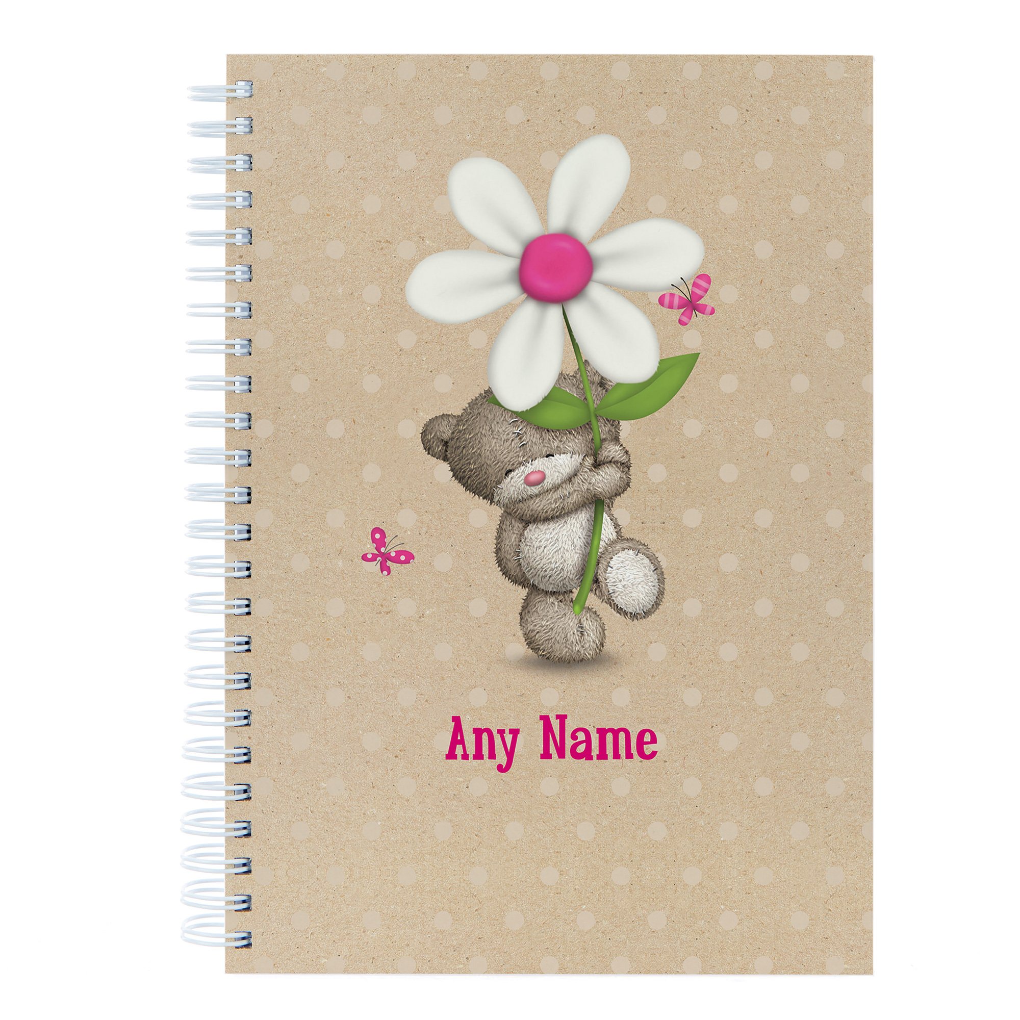 Personalised Hugs Flower Notebook