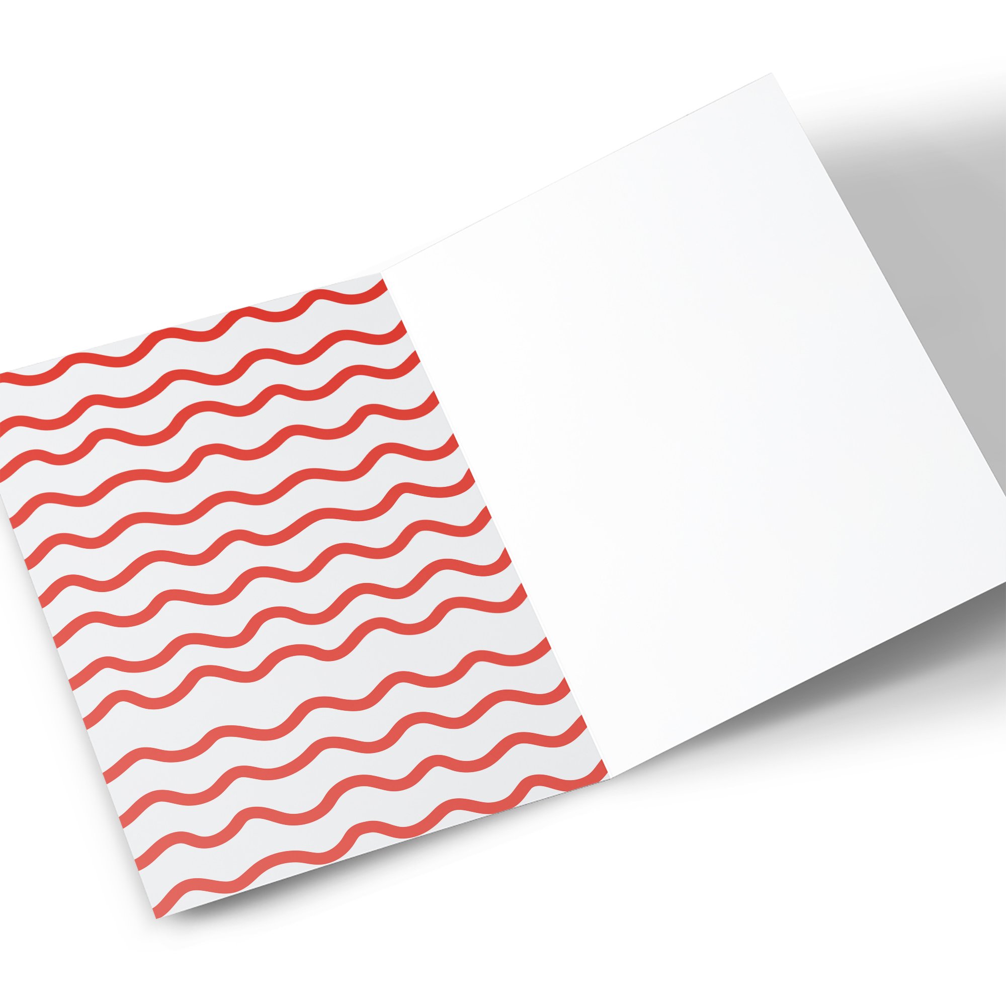 11th Birthday Card - Red Waves