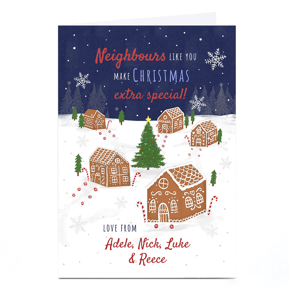 Personalised Christmas Card - Neighbours Like You
