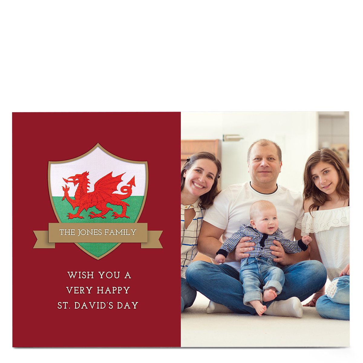 Photo St. David's Day Card - From The Family