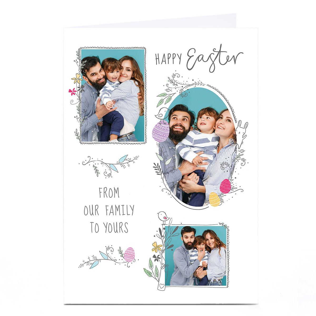 Photo Easter Card - Springtime Flower Frames