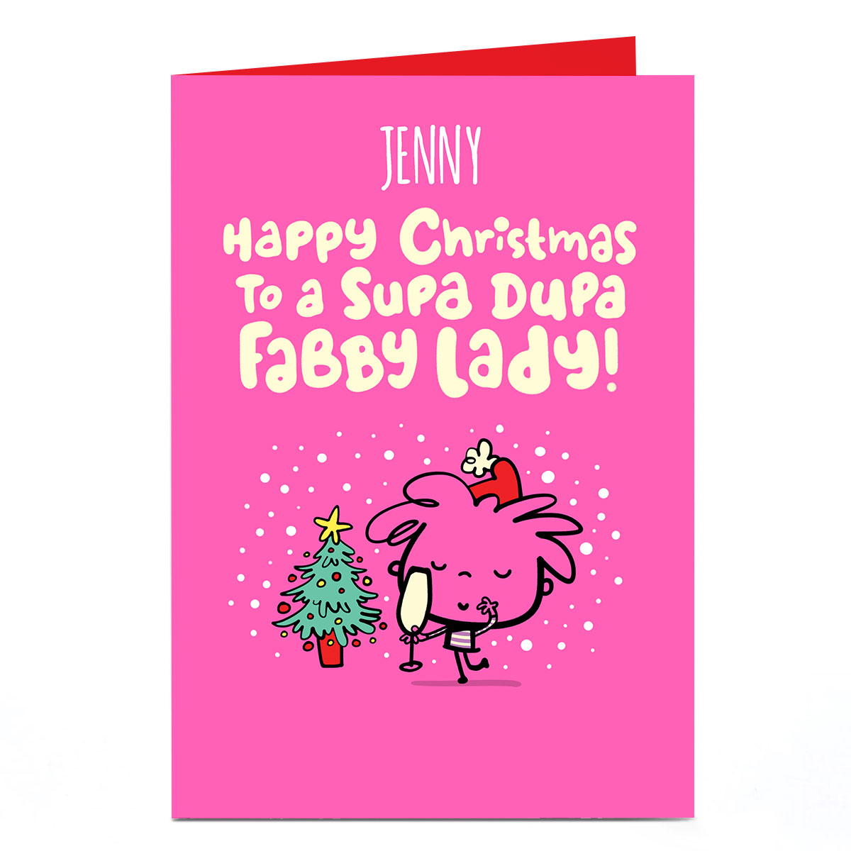 Personalised Fruitloops Christmas Card - Fabby Lady