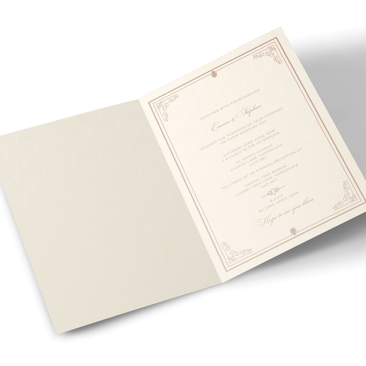 Personalised Wedding Invitation - Traditional