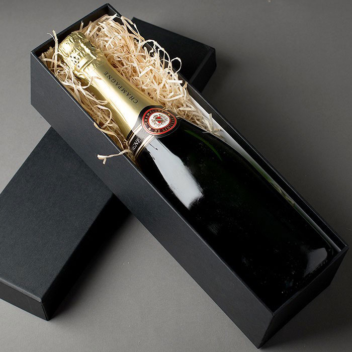 Luxury Personalised Champagne - Christmas Holly