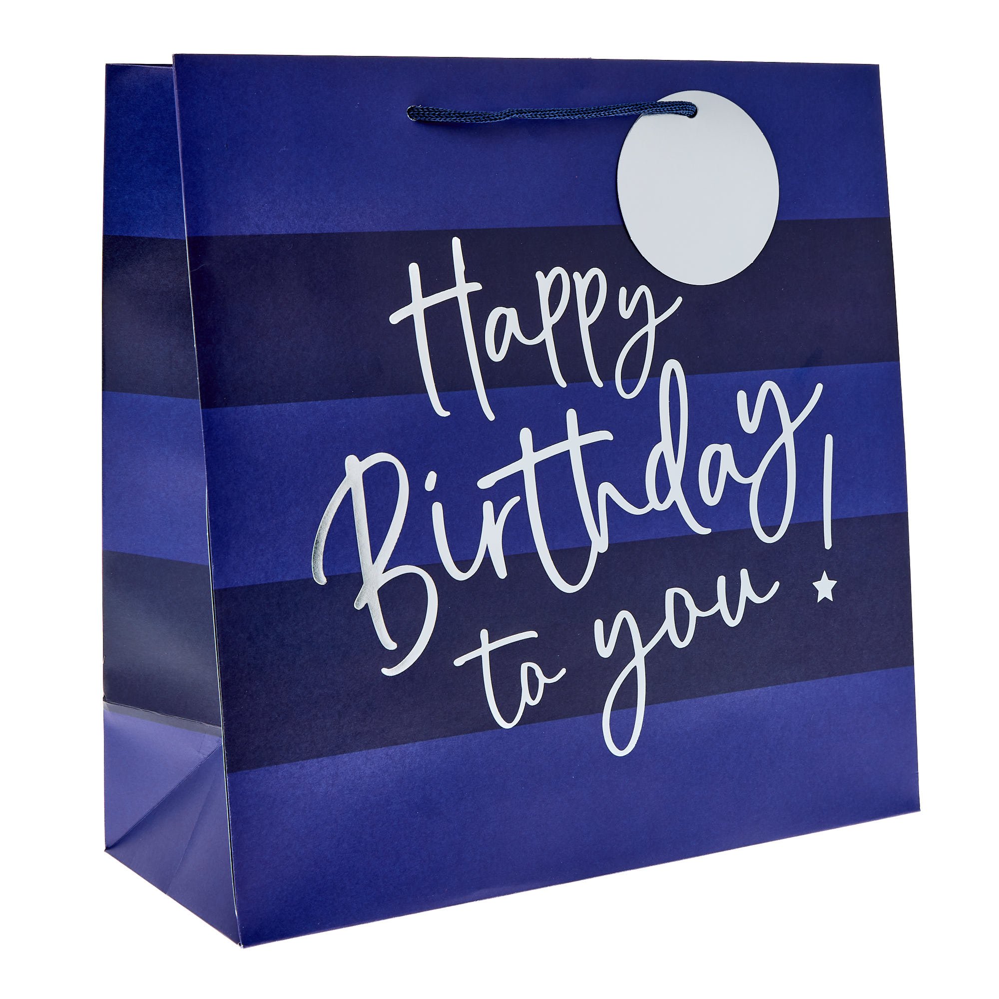 Blue Happy Birthday Gift Bags - Multipack of 3