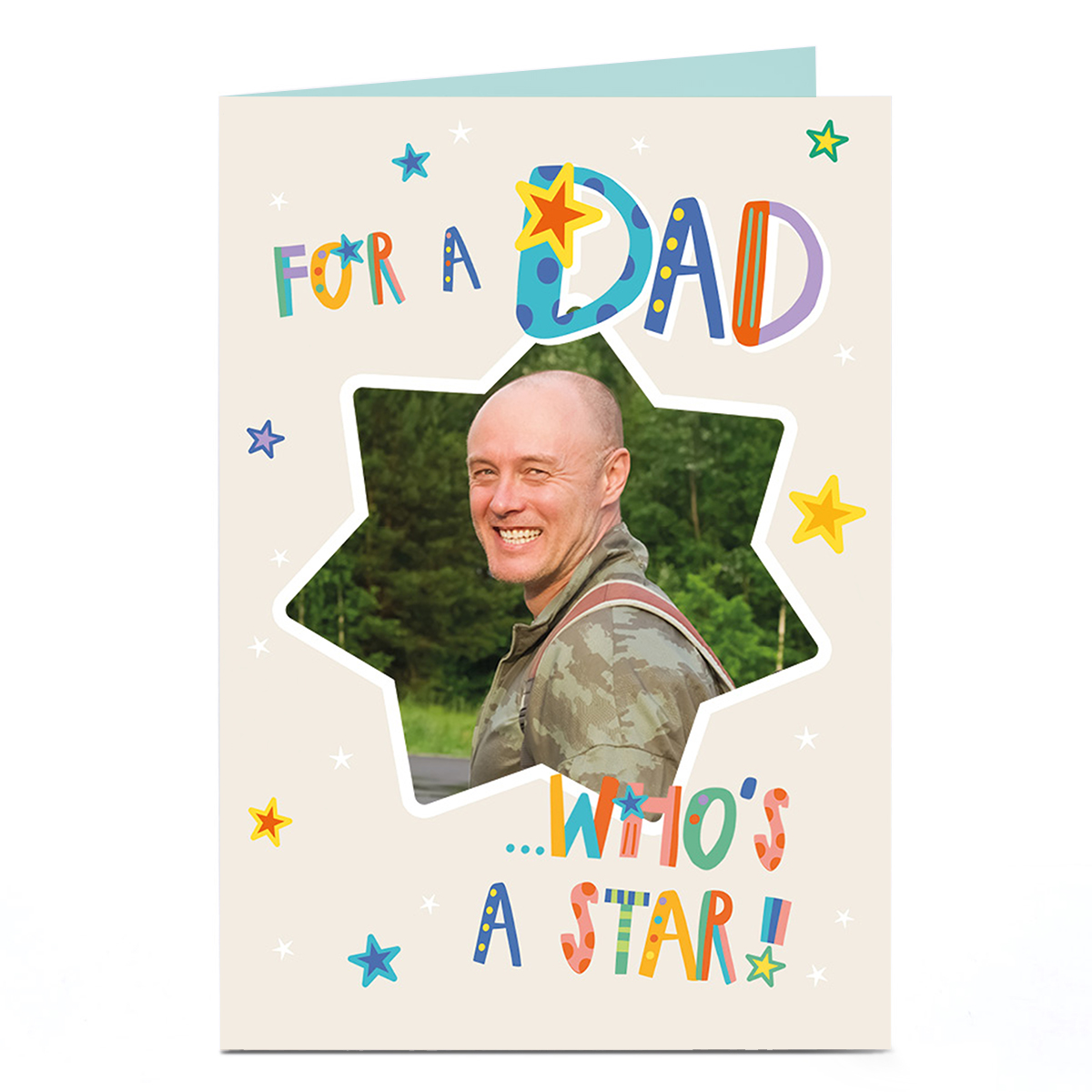 Photo Father's Day Card - For A Dad Who's A Star