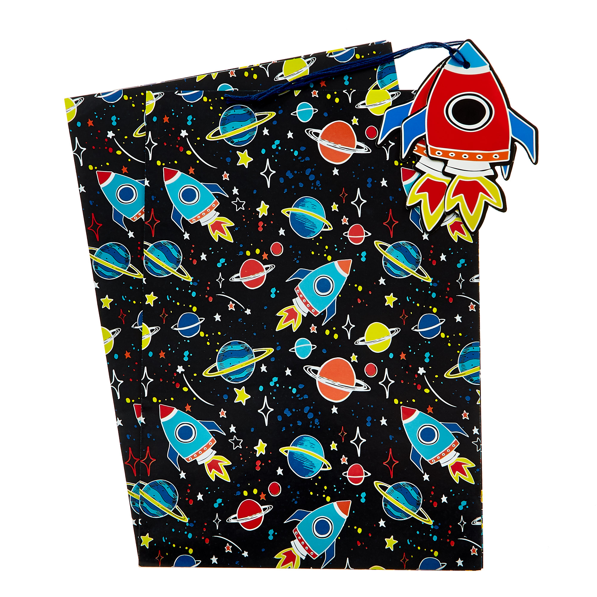 Buy Rocket Ships Wrapping Paper & Gift Tags Pack of 2 for GBP 1.79 Card Factory UK