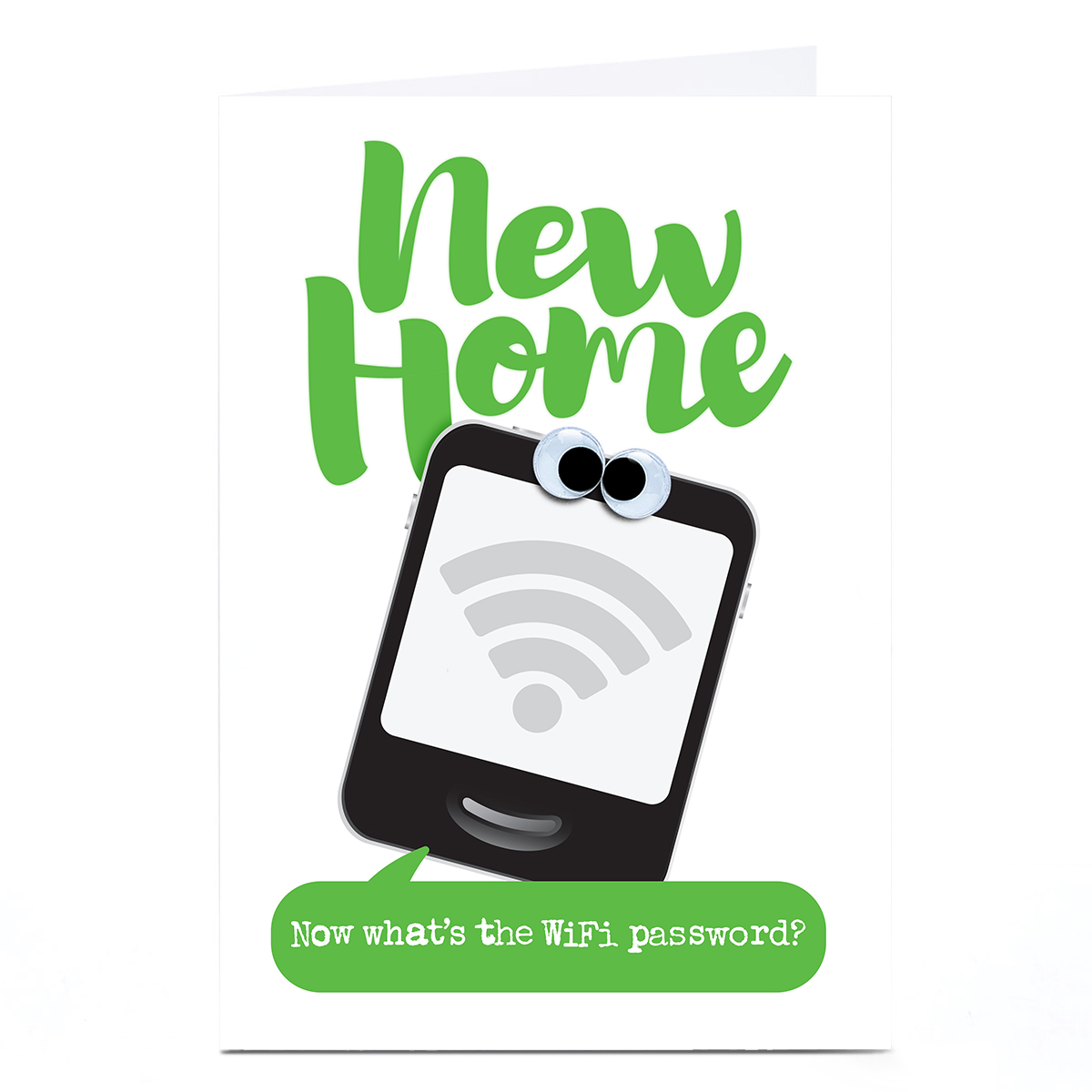 Personalised PG Quips New Home Card -  WiFi Password