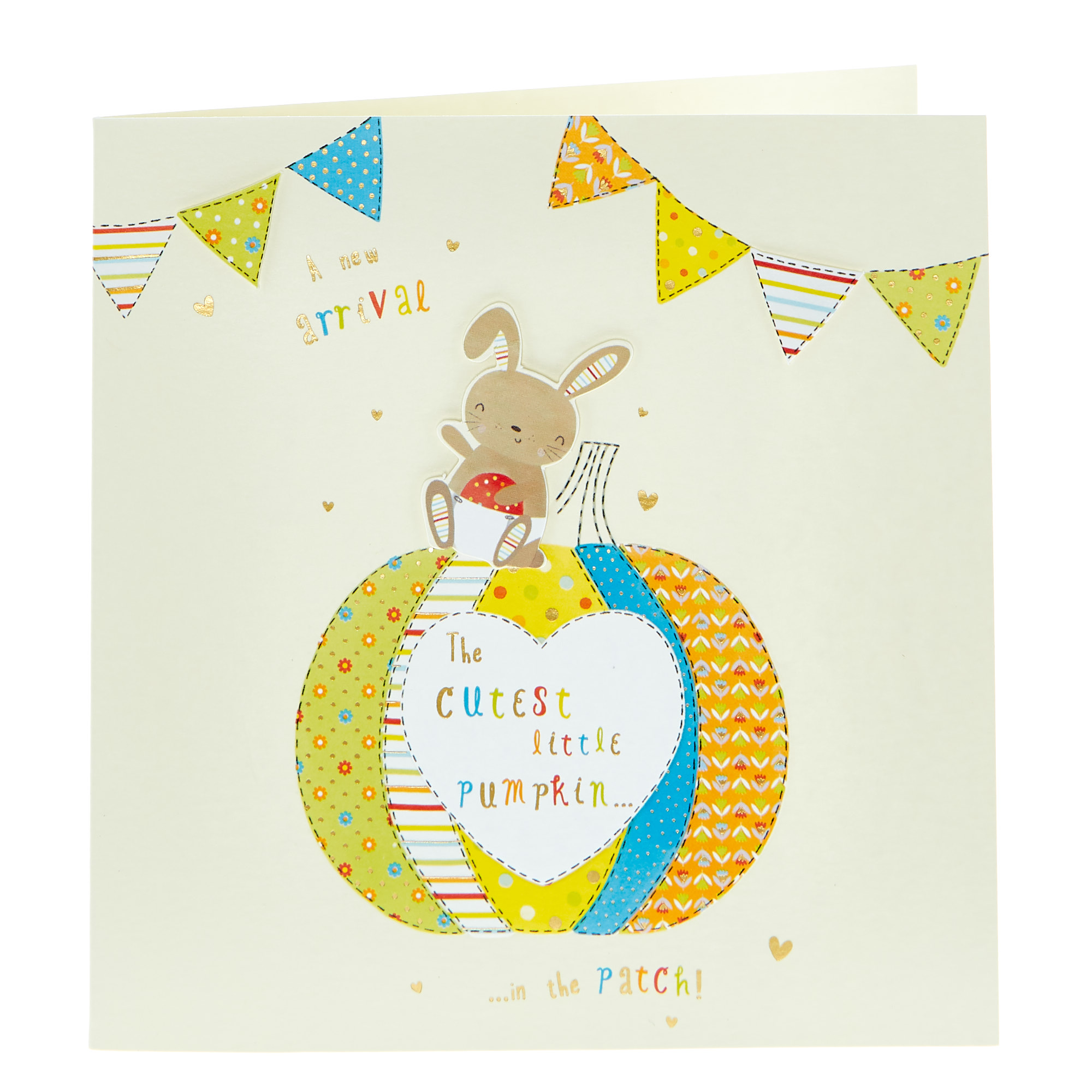 Boutique Collection New Baby Card - Little Pumpkin
