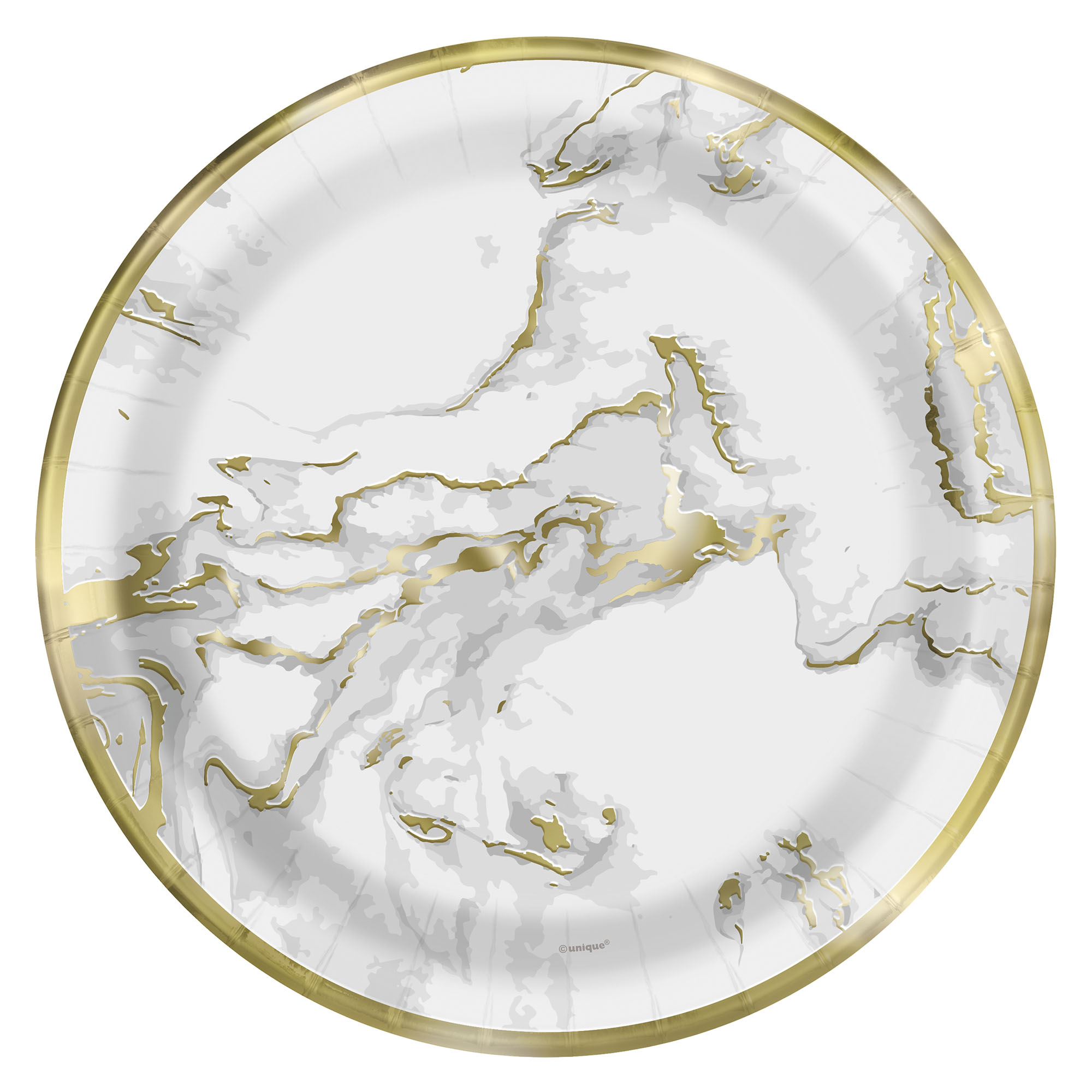 Gold Marble Party Tableware & Decorations - 20 Guests