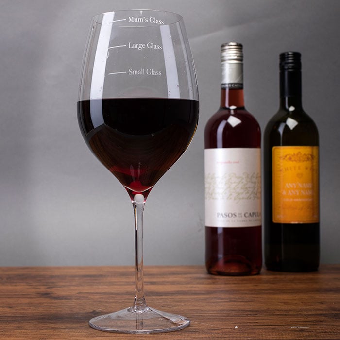 Engraved Giant Wine Glass - Giant Measures