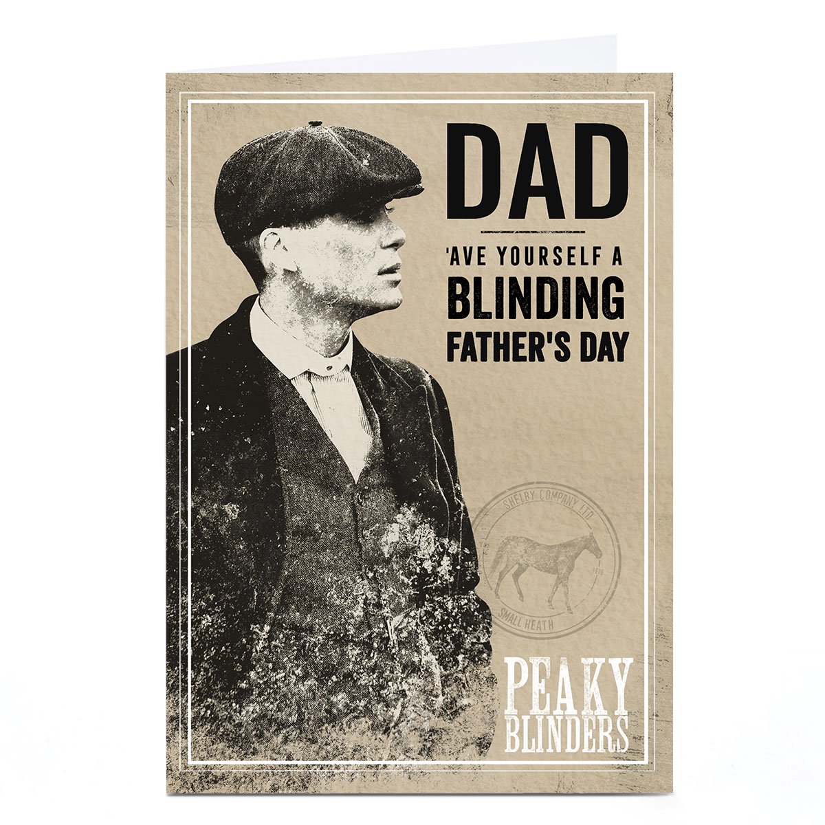 Personalised Peaky Blinders Father's Day Card - Dad, Blinding 