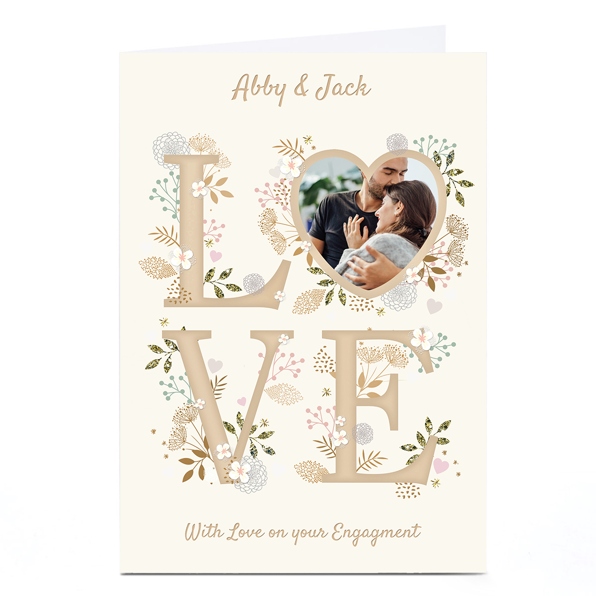 Photo Kerry Spurling Engagement Card - LOVE