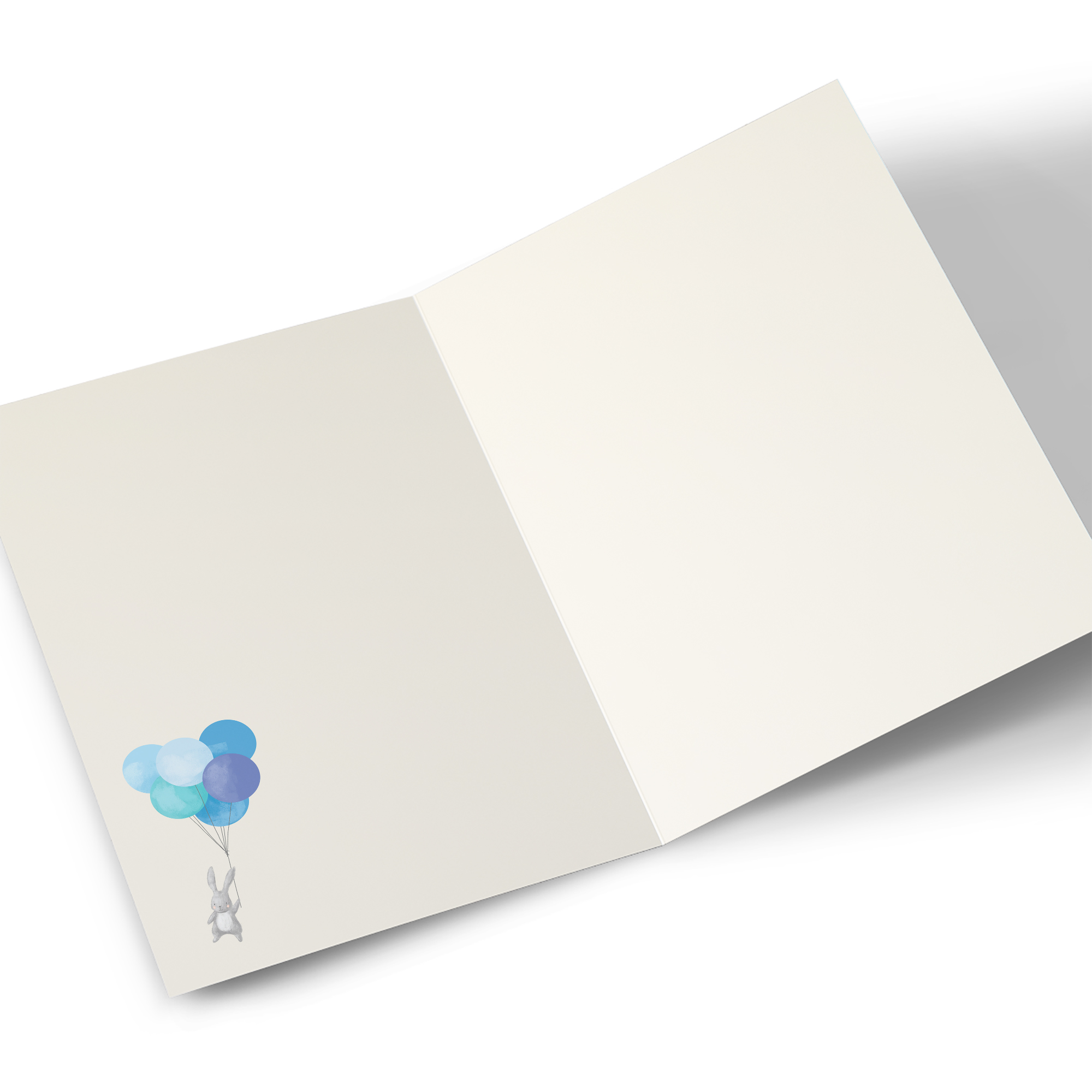 Personalised New Baby Card - Grandson Bunny
