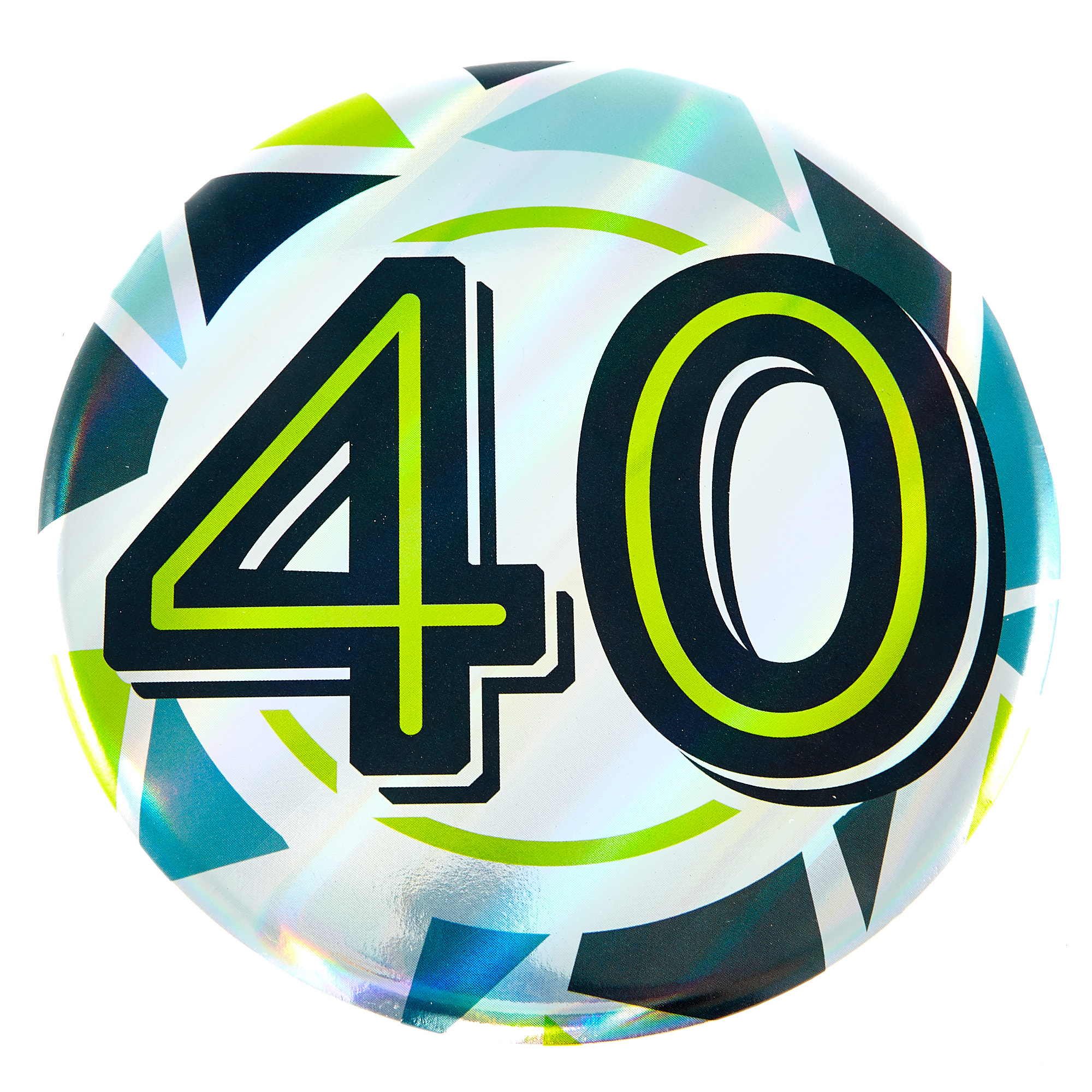 Giant 40th Birthday Badge - Blue