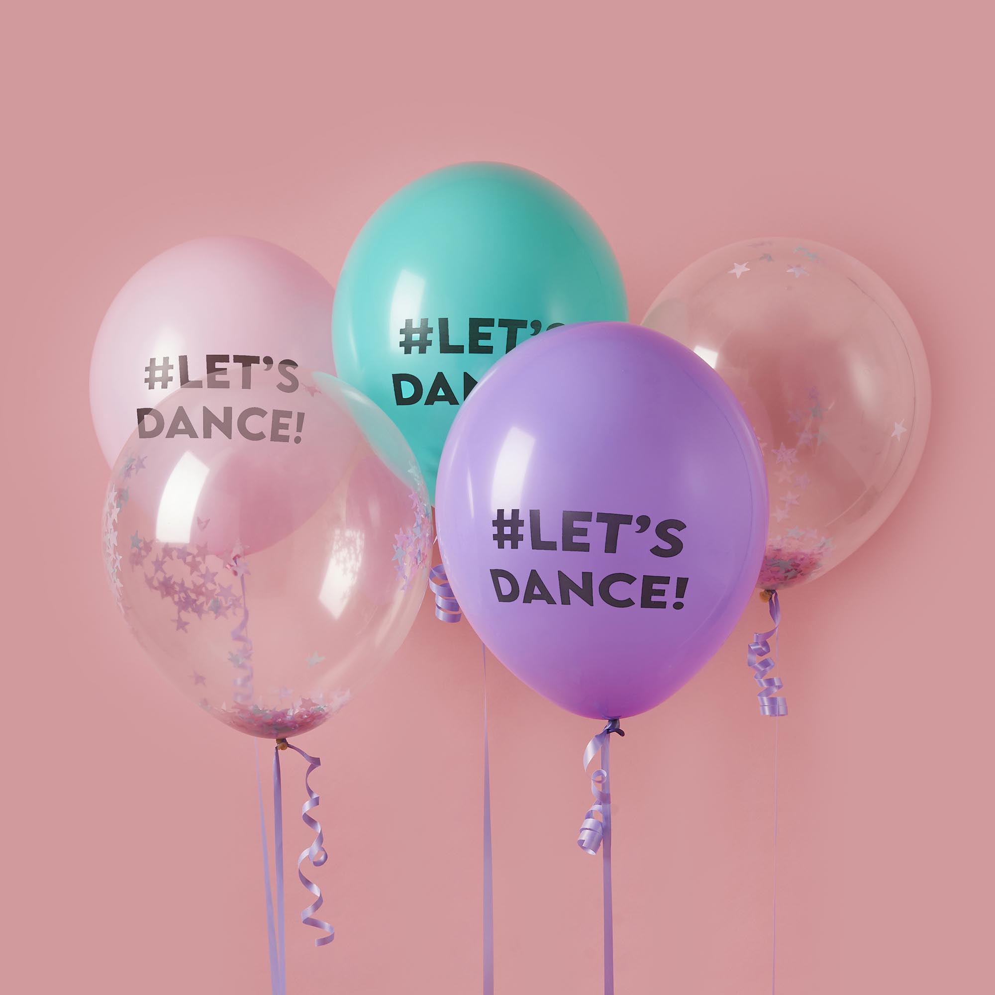 Let's Dance 12-Inch Latex Balloons - Pack of 5