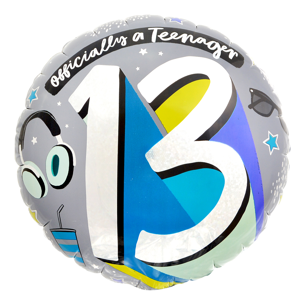 Officially A Teenager 13th Birthday 18-Inch Foil Helium Balloon