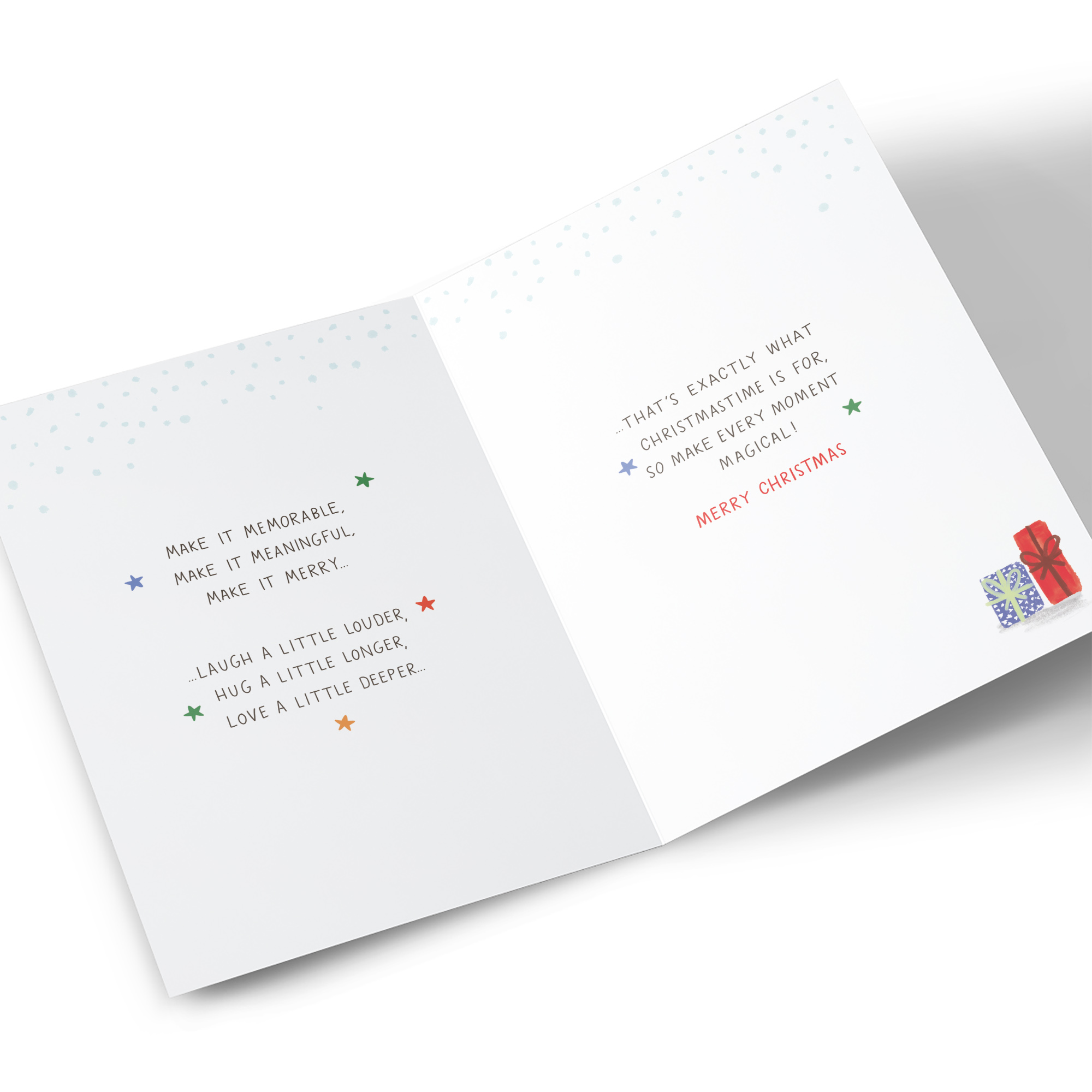 Christmas Card - Couple Hugging By Tree, Both Of You