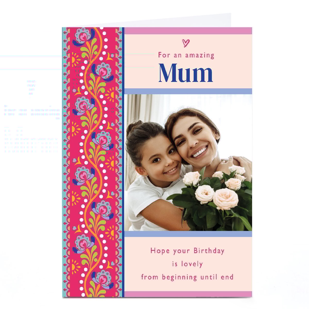 Personalised Birthday Card - For an Amazing Mum