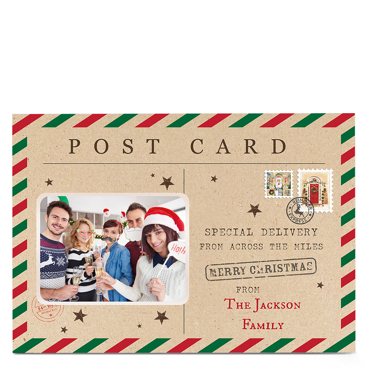 Photo Christmas Card - Postcard