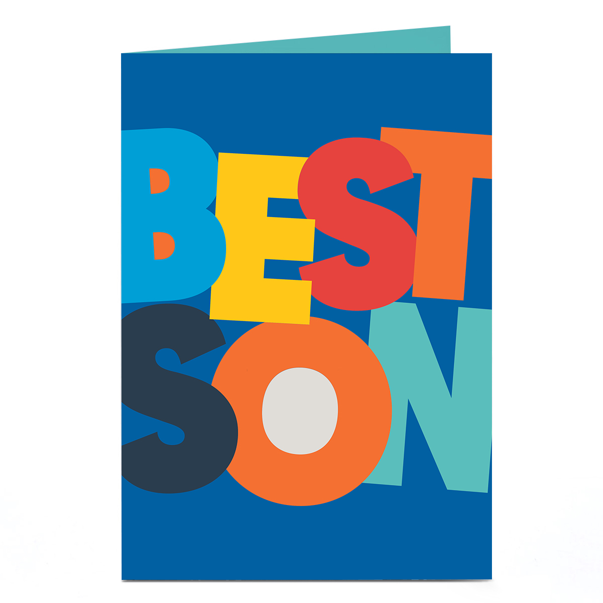 Birthday Card - Best Son Bold Letters, Son