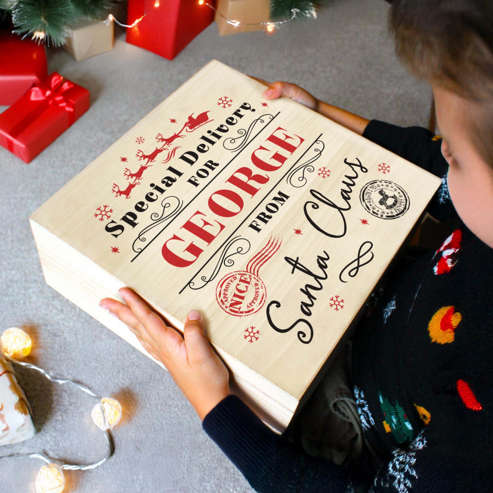 Personalised Special Delivery Christmas Eve Box,  Personalised Special Delivery Christmas Eve Box