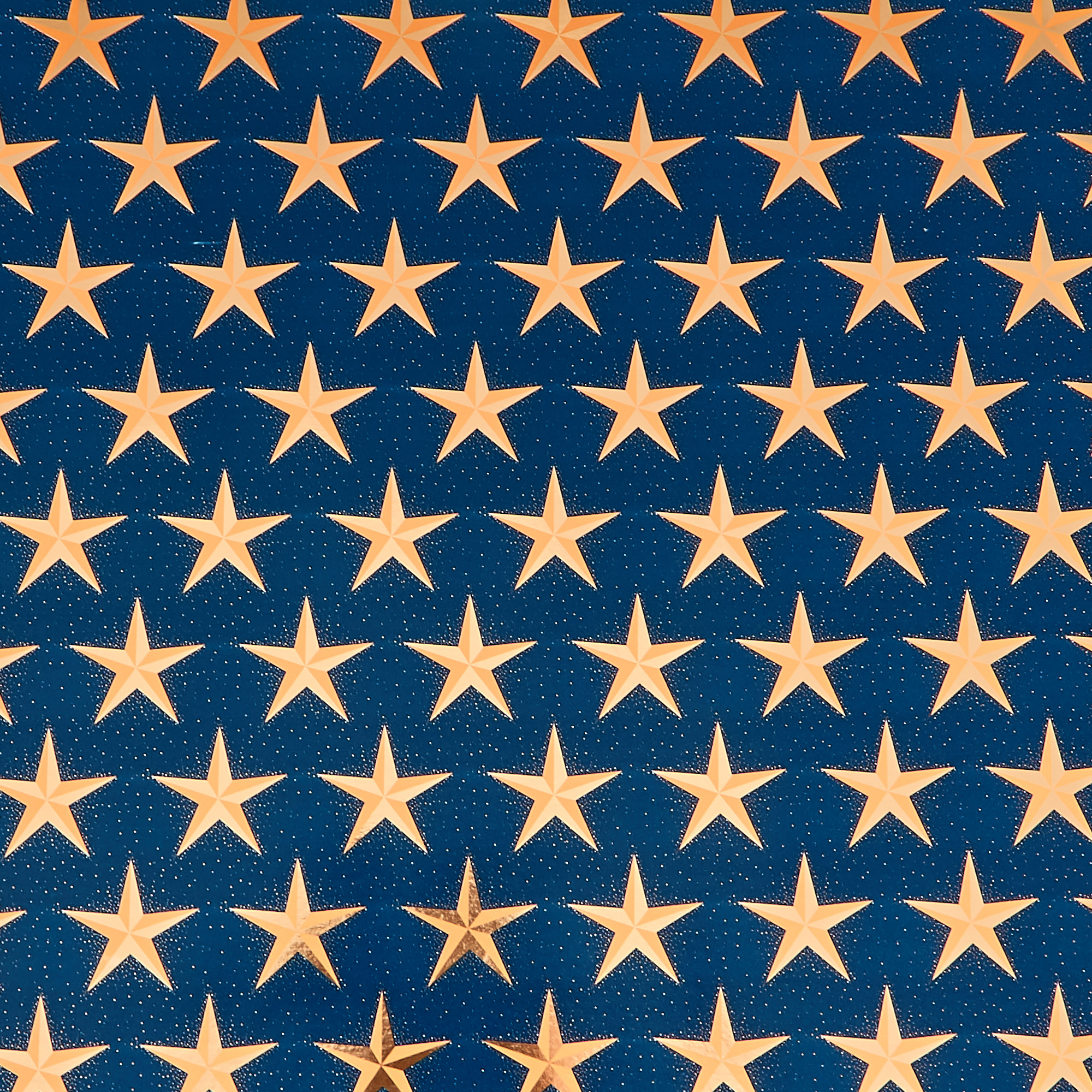 Bronze Stars Christmas Wrapping Paper - 4 Rolls