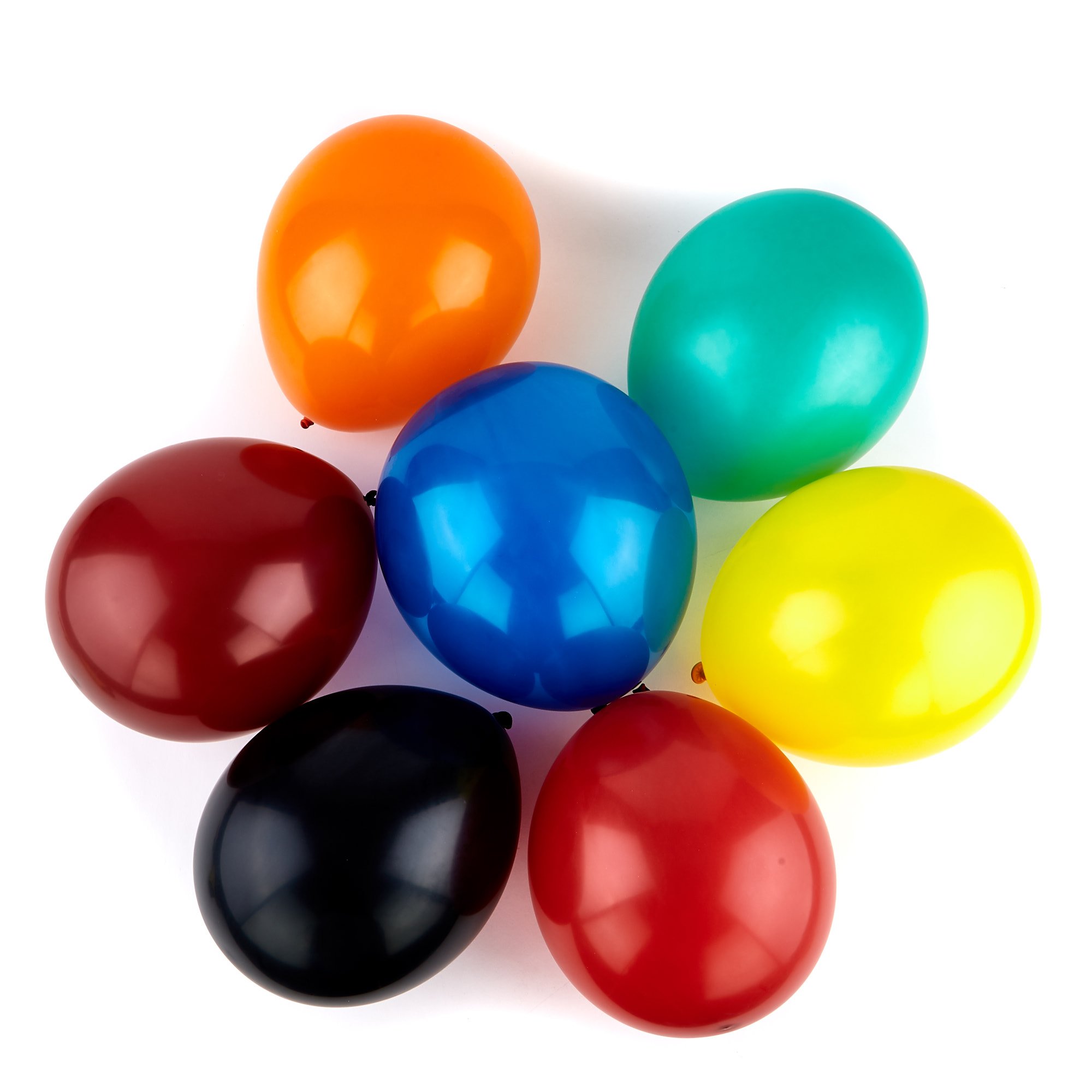 50 Premium Helium-Quality Latex Balloons - Crystal Colours