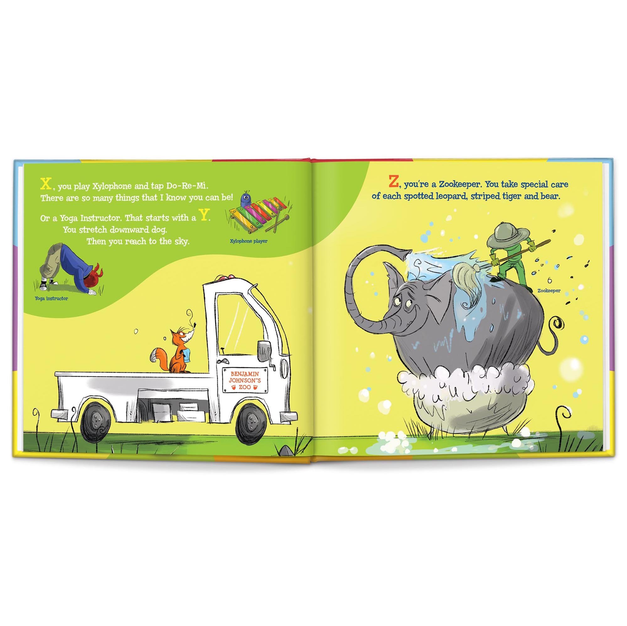 A-B-C What I Can Be Softcover Personalised Book