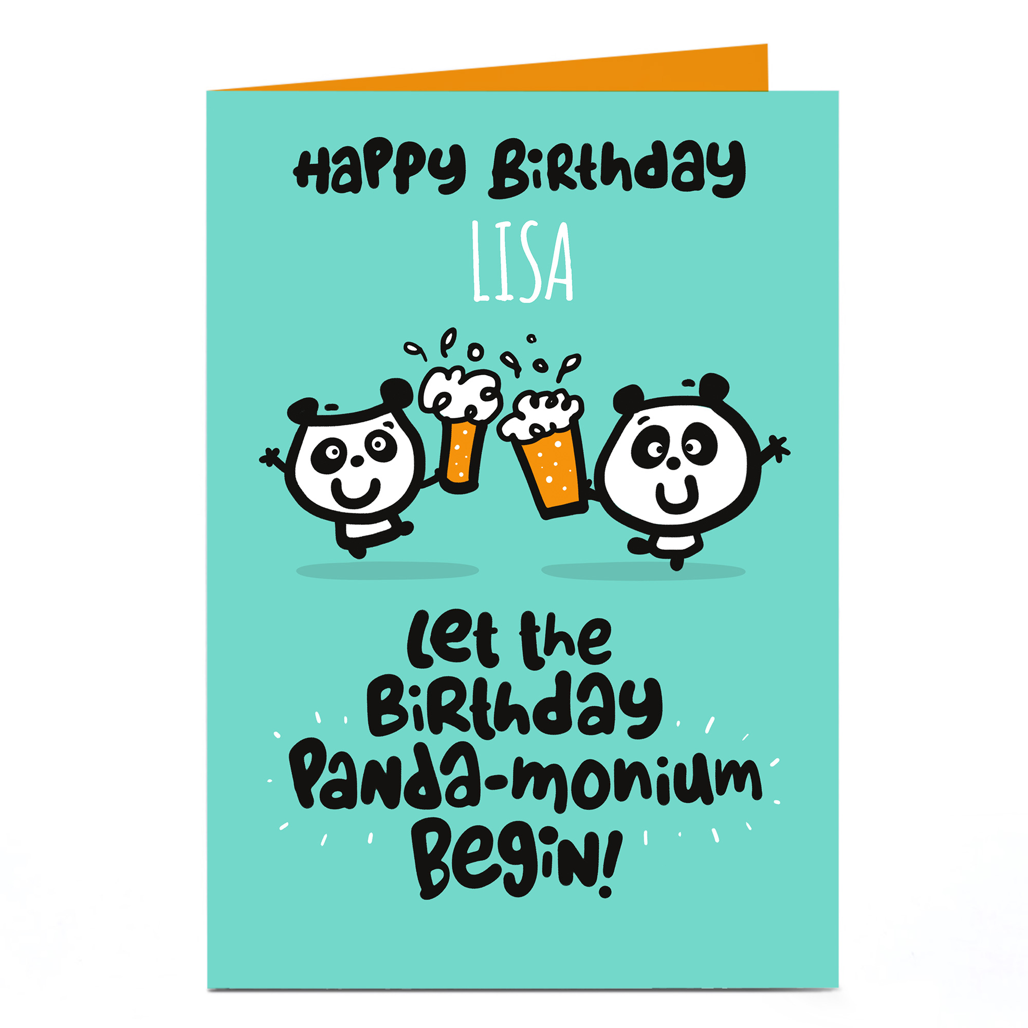 Personalised Fruitloops Birthday Card - Panda-monium
