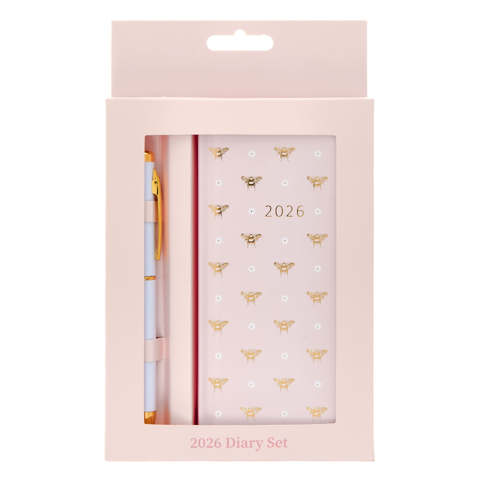 Slim Bees 2026 Boxed Diary With Pen