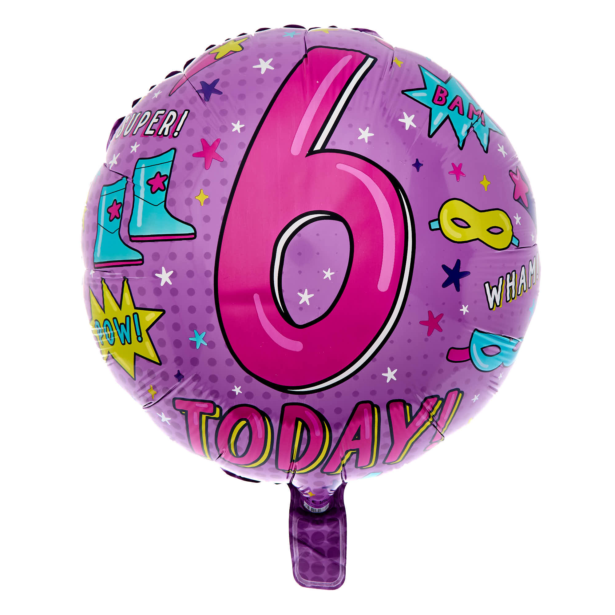 6 Today Birthday Balloon Bouquet - DELIVERED INFLATED!