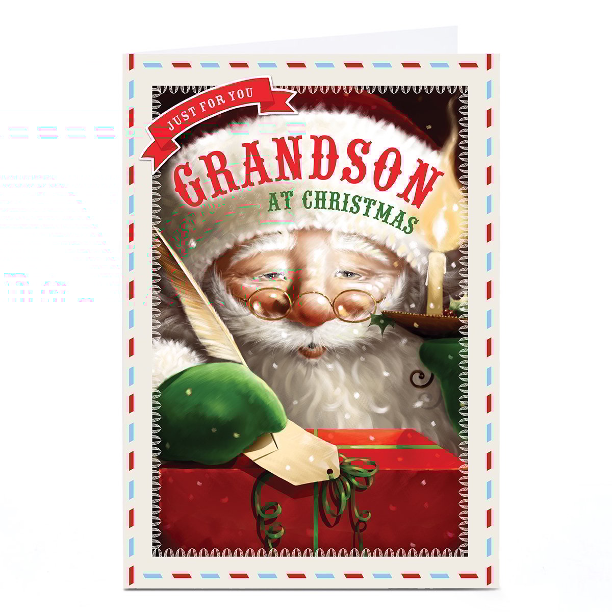 Personalised Christmas Card - Grandson