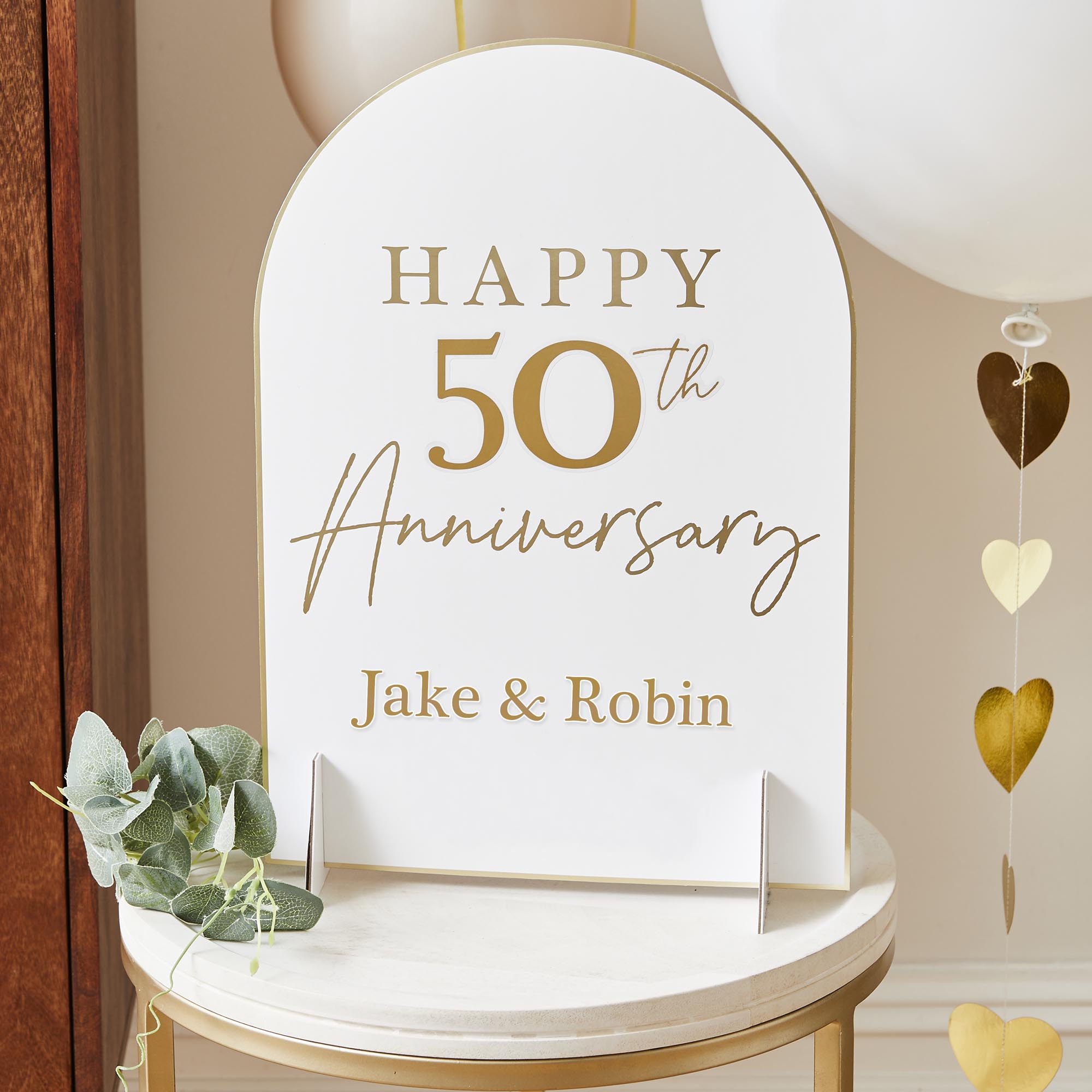 Happy Anniversary Customisable Table Sign