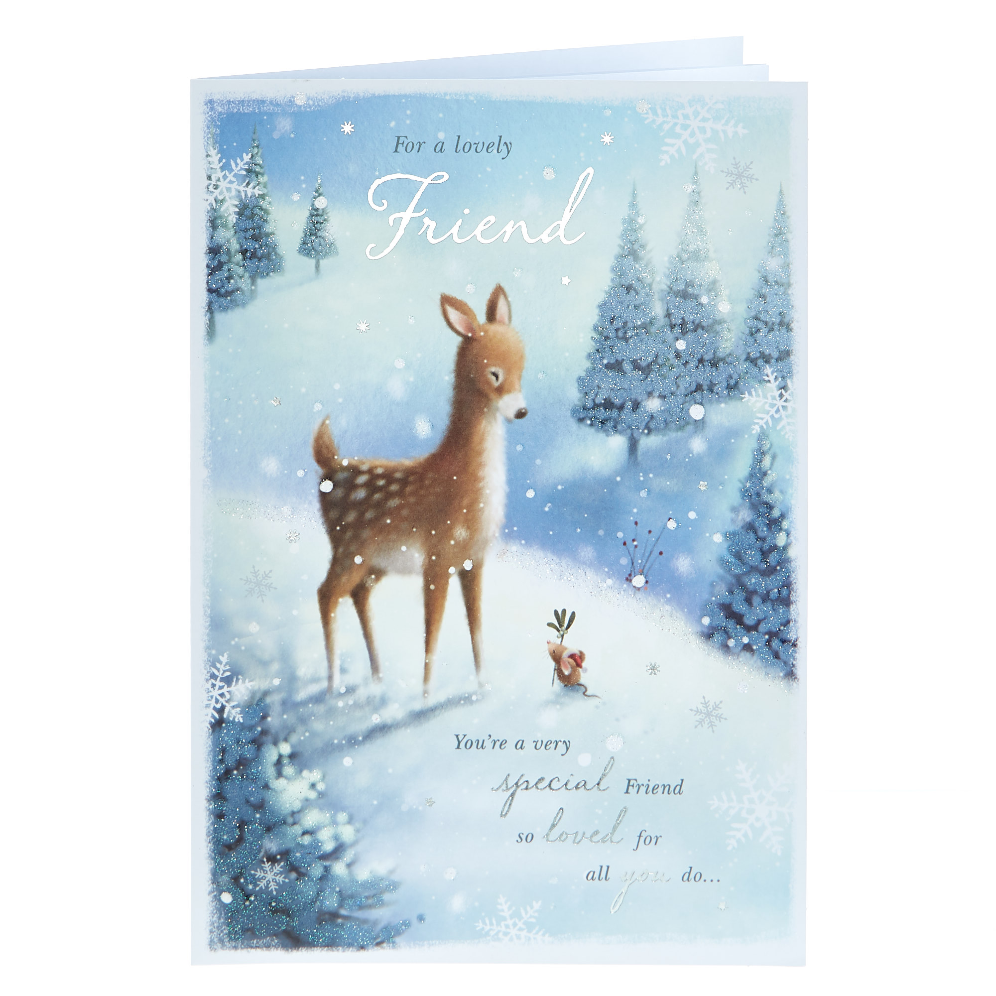 Christmas Card - For A Lovely Friend