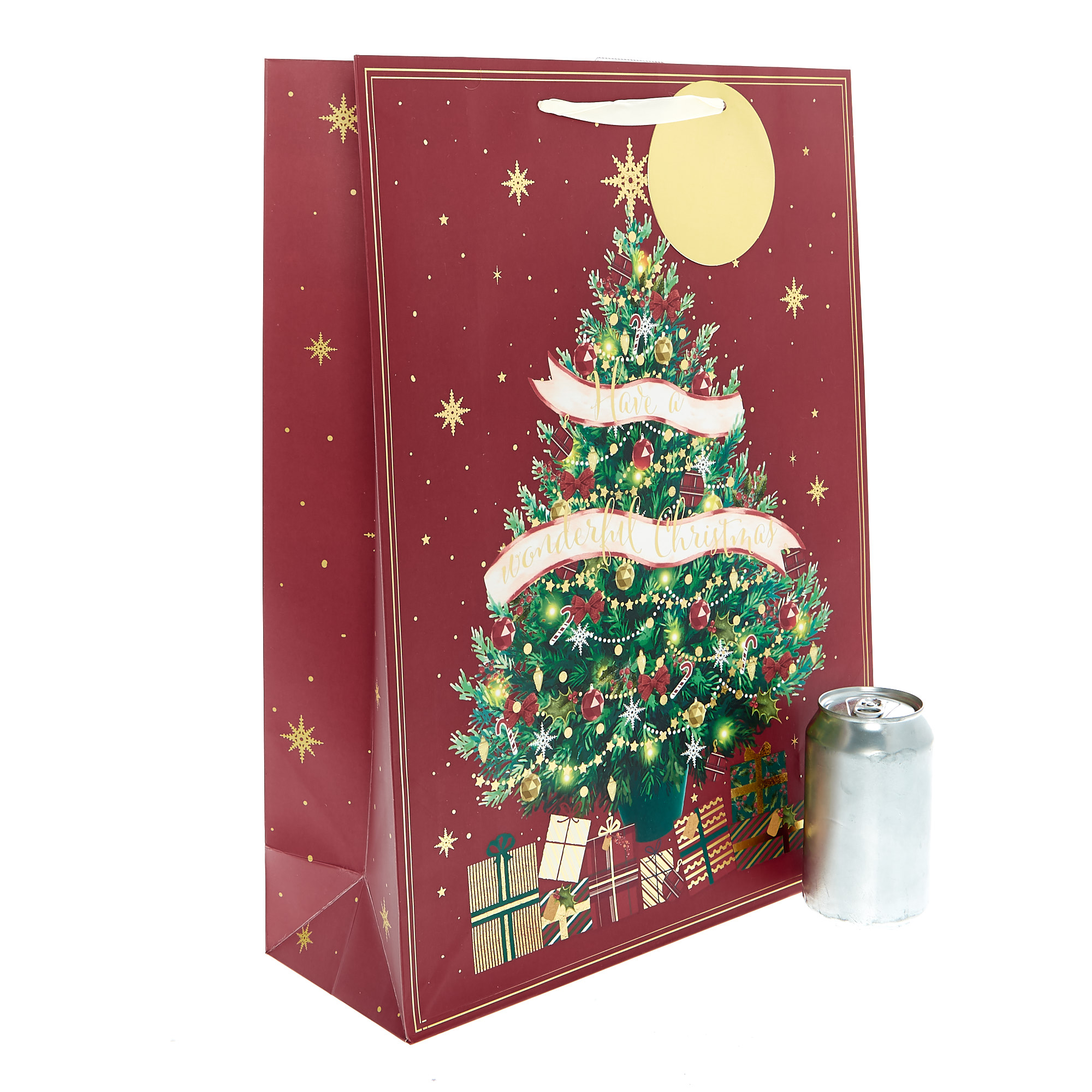 Extra Large Portrait Traditional Tree Christmas Gift Bag 