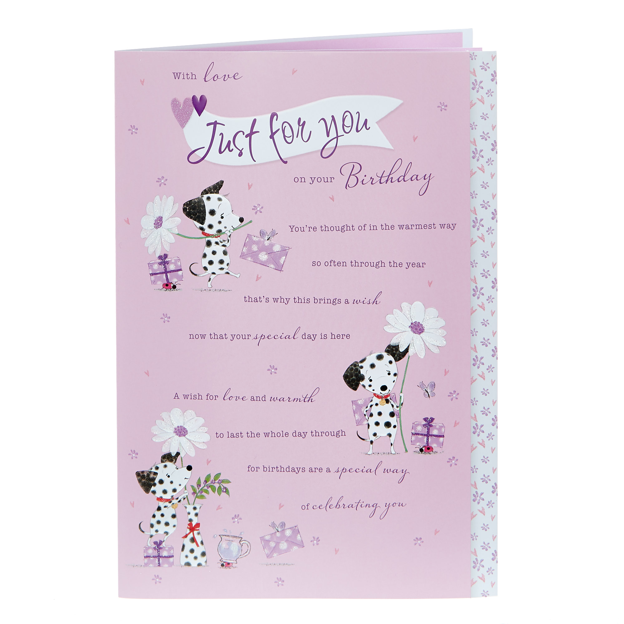 Birthday Card - Just For You, Dalmatians