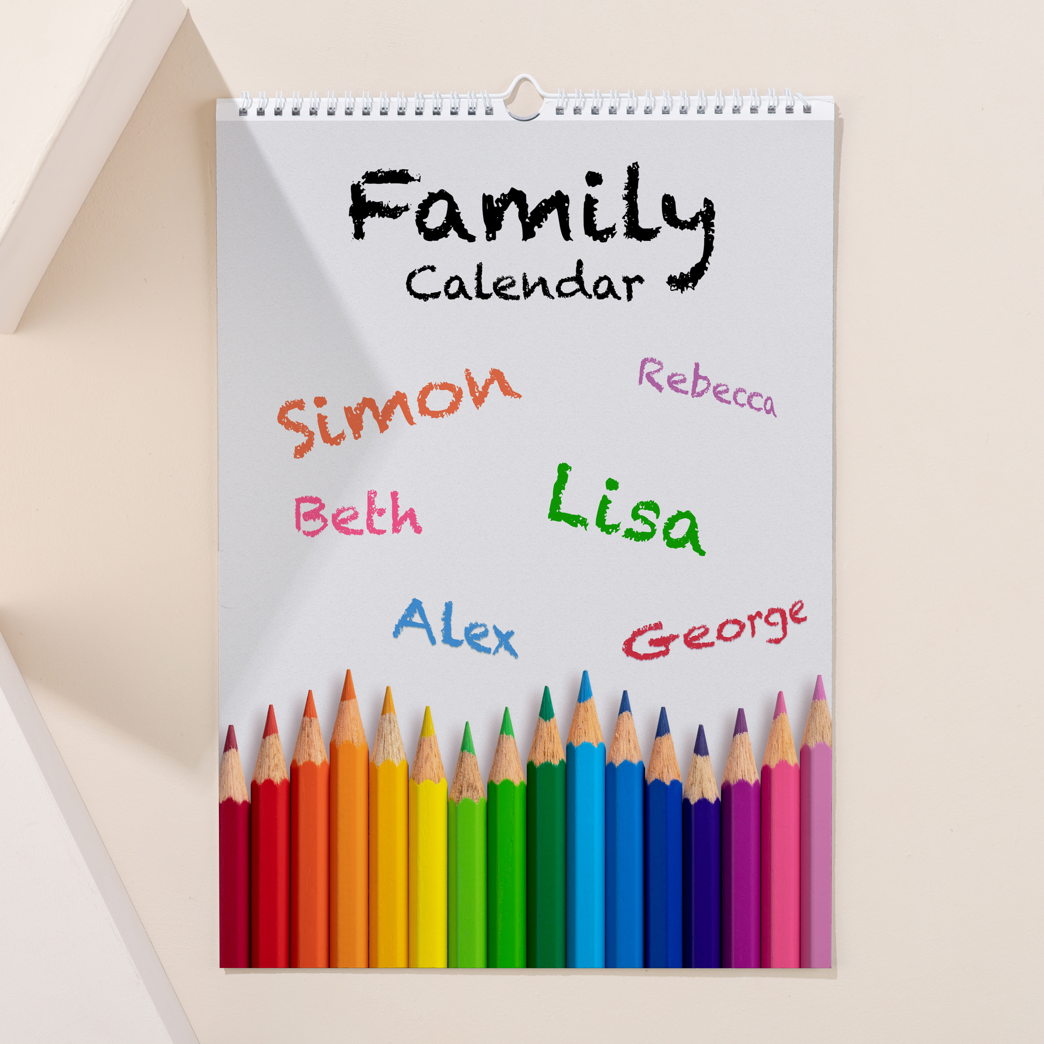 Personalised A3 Planner Calendar - Our Family 2024-2025 Edition