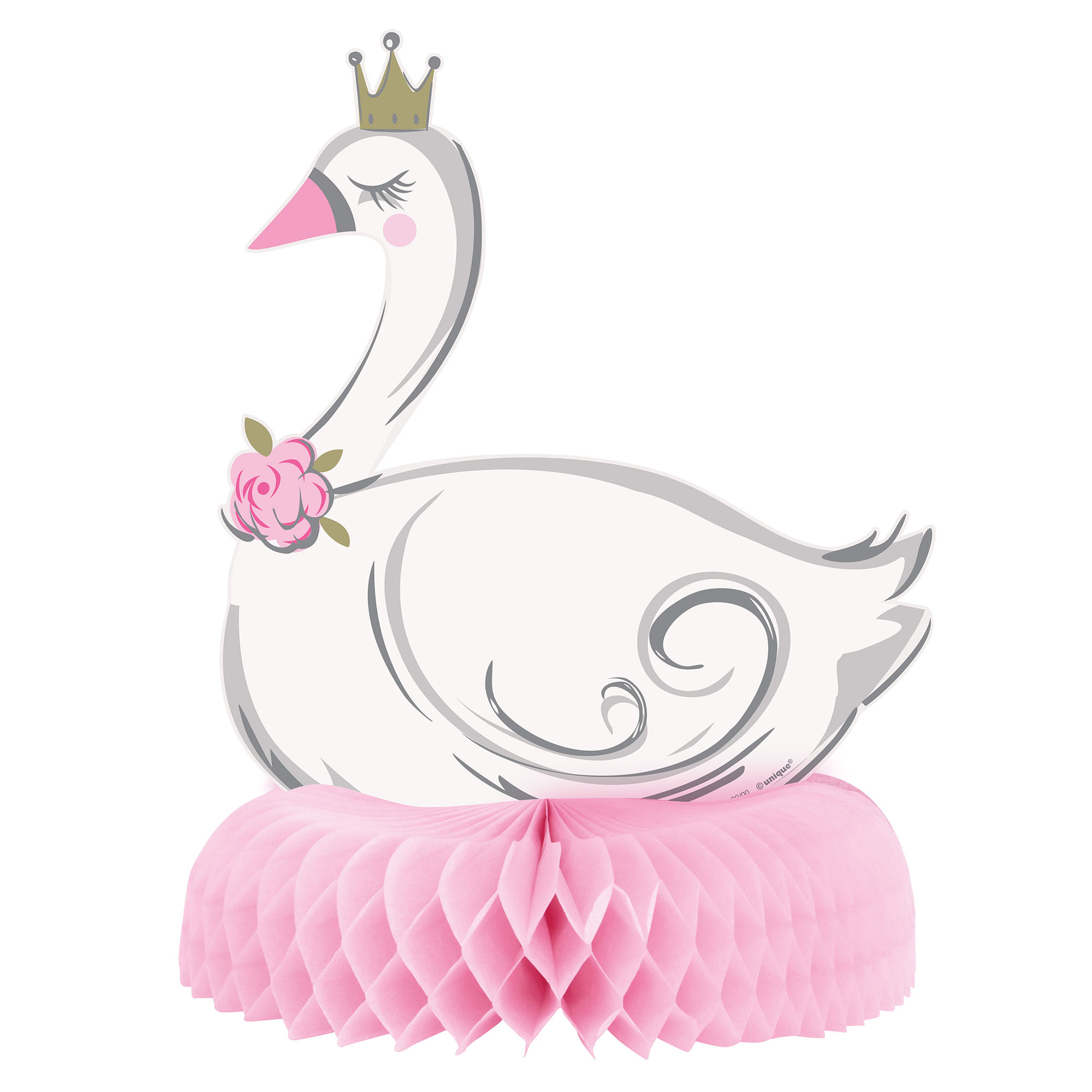 Swan Birthday Party Tableware & Decorations - 16 Guests